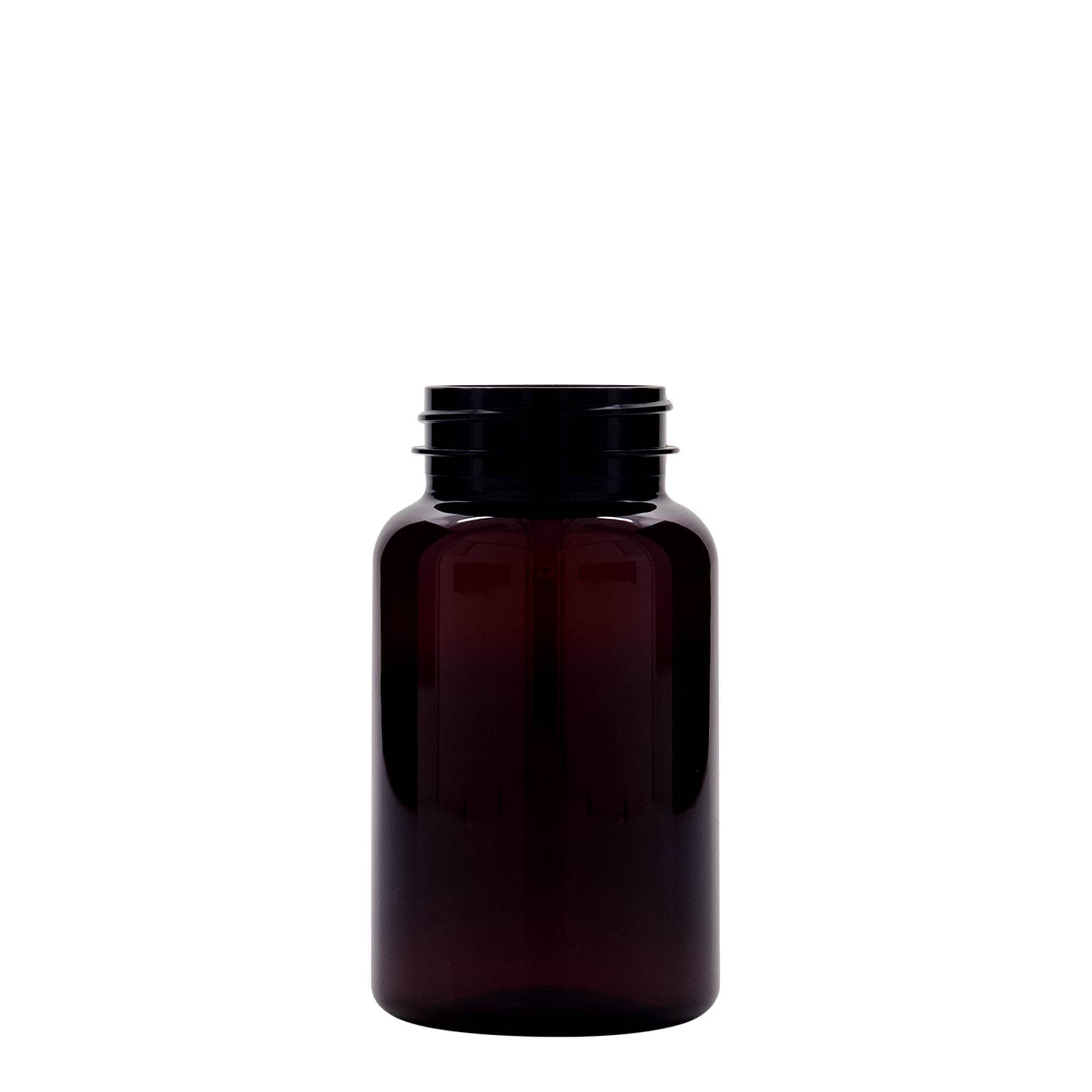 200 ml PET-purkki, muovia, ruskea, suuaukko: 45/400