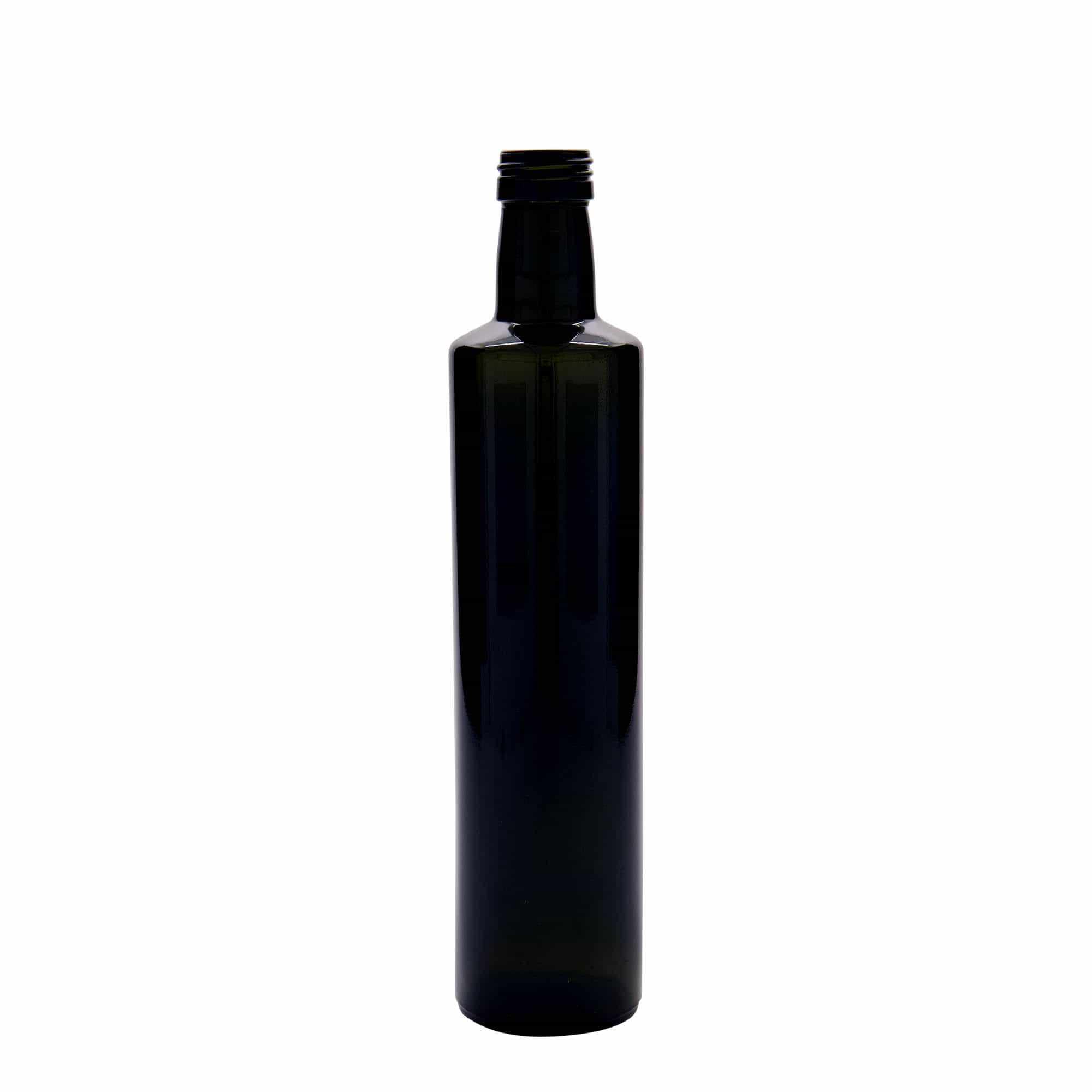 500 ml lasipullo 'Dorica', antiikinvihreä, suu: PP 31,5 500 ml lasipullo 'Dorica', antiikinvihreä, suu: PP 31,5