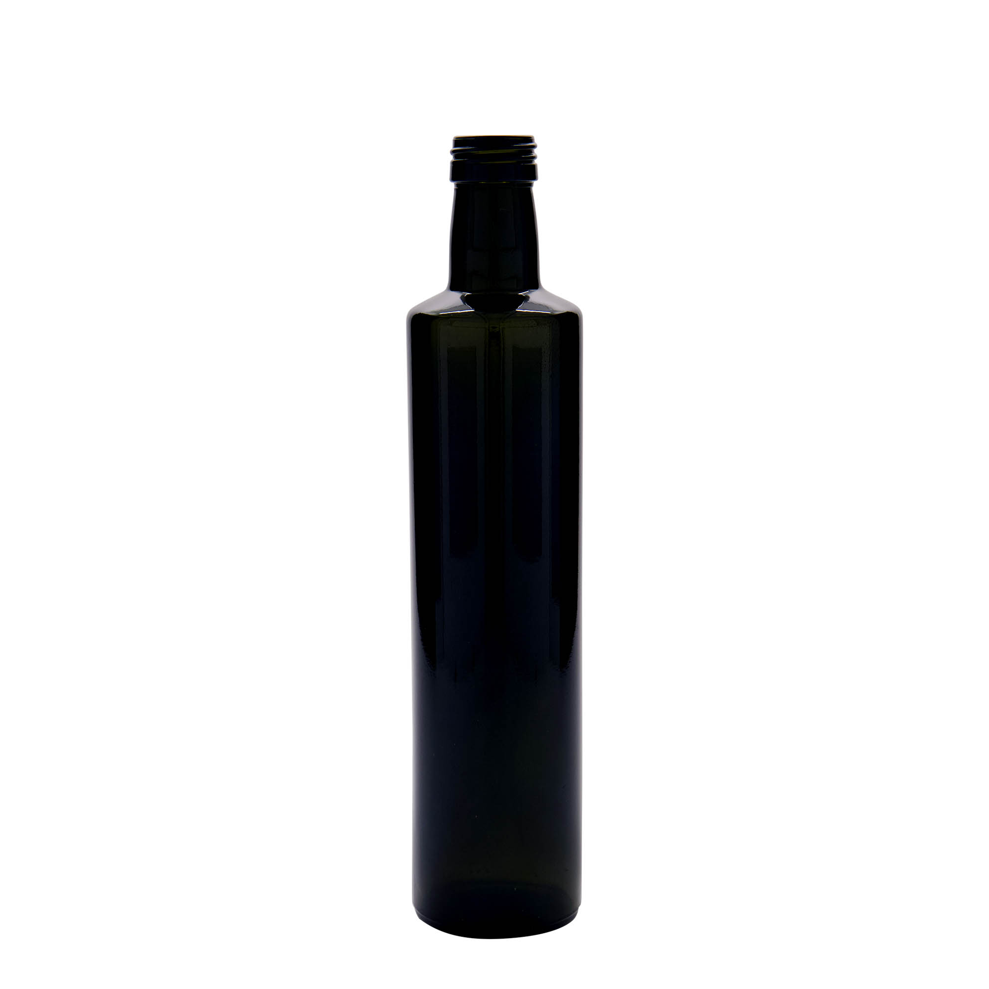 500 ml lasipullo ”Dorica”, antiikkivihreä, suuaukko: PP 31,5