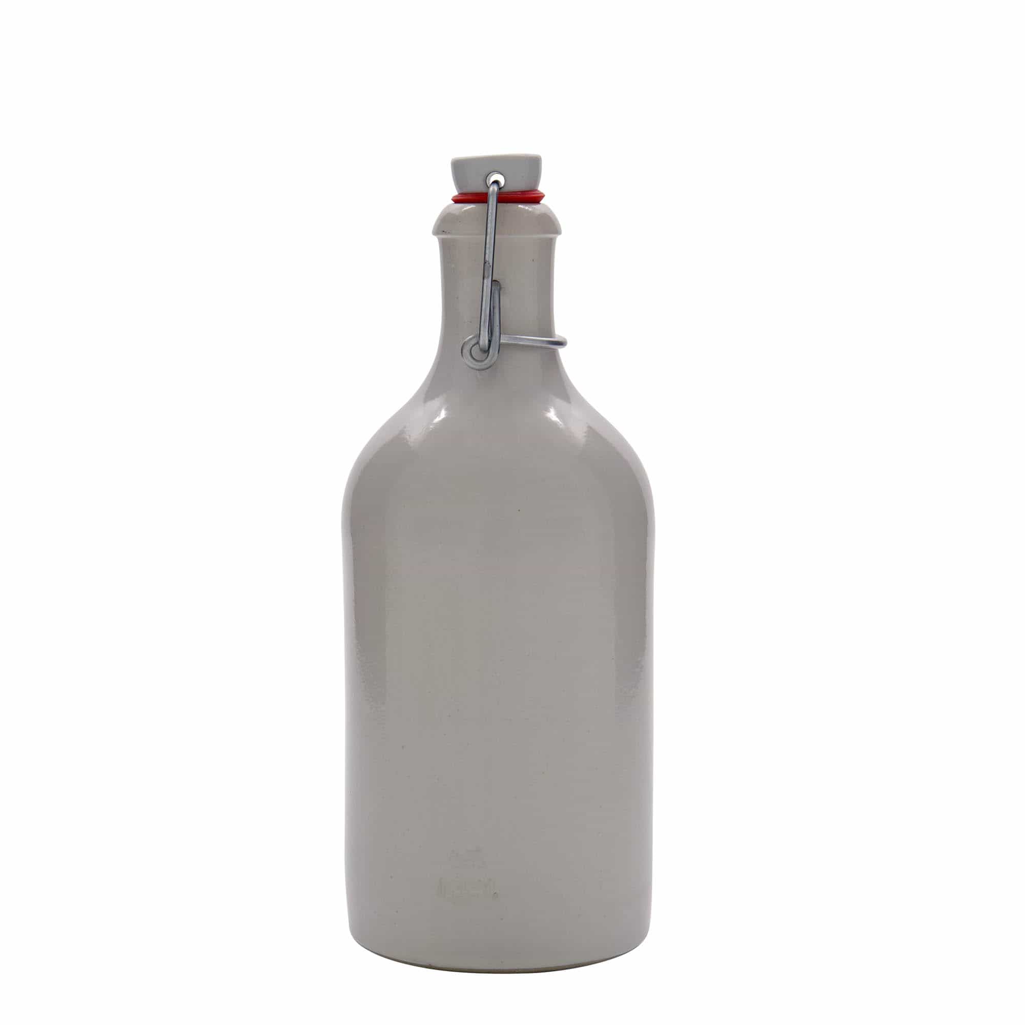 500 ml savituoppi, keraaminen, valk., suu: patenttikorkki