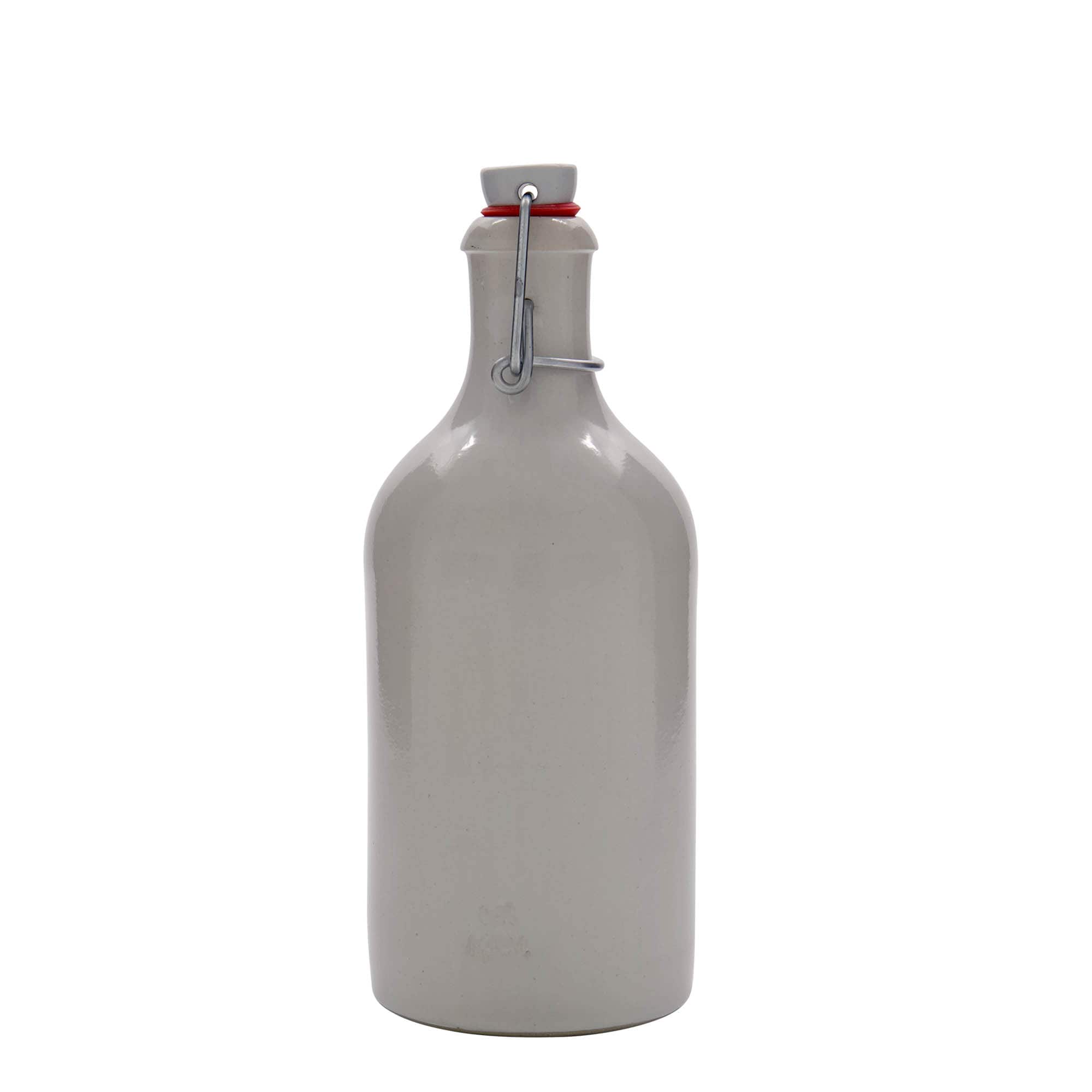 500 ml saviruukku, kivikeramiikka, valkoinen, suuaukko: puristuskorkki