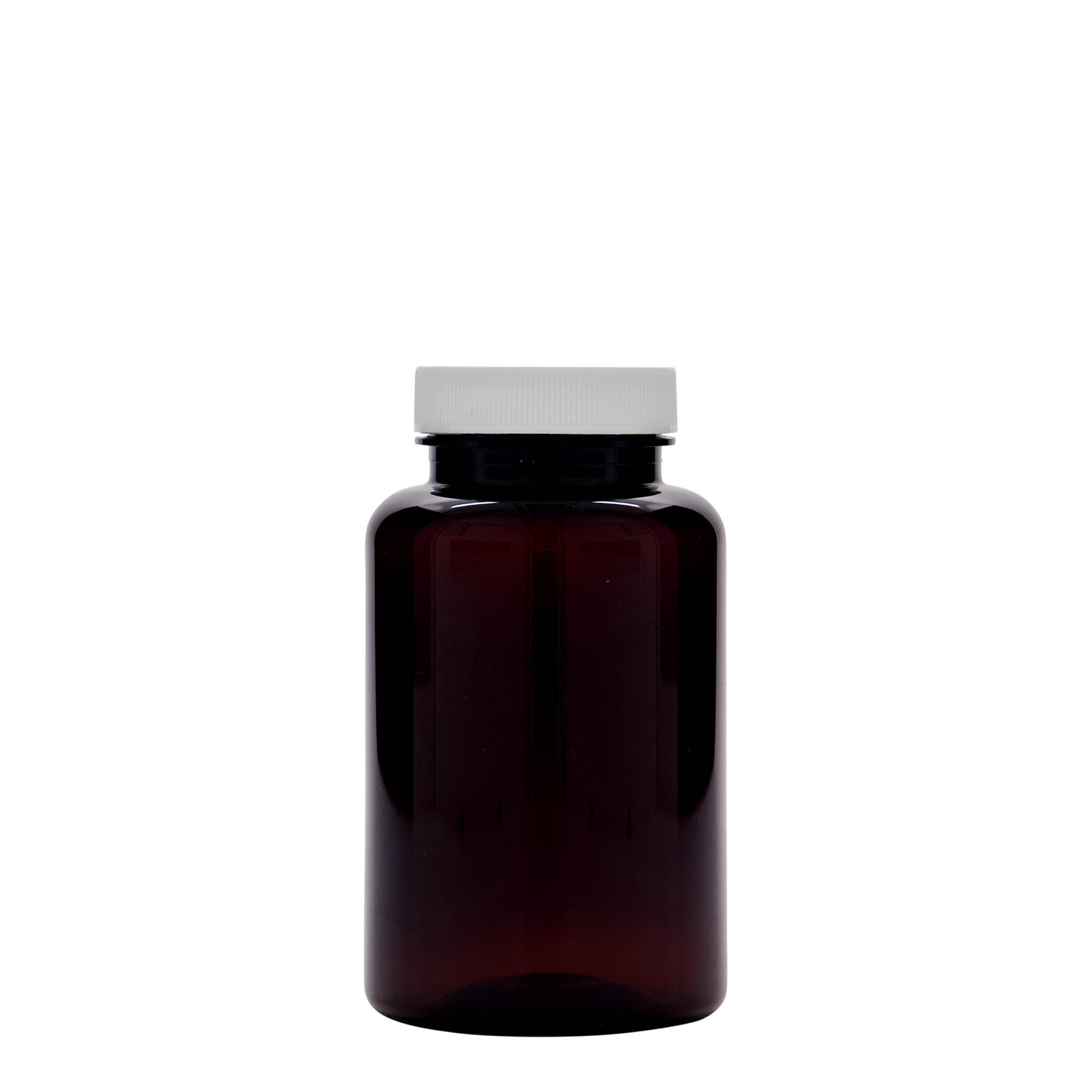 250 ml PET-pakkaus, muovi, ruskea, suuaukko: 45/400