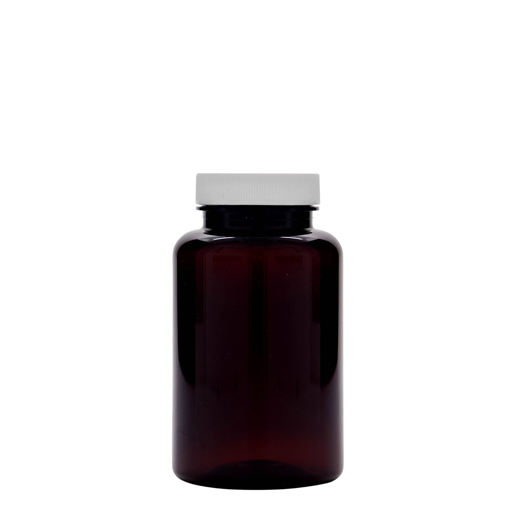 250 ml PET-pakkaus, muovi, ruskea, suuaukko: 45/400