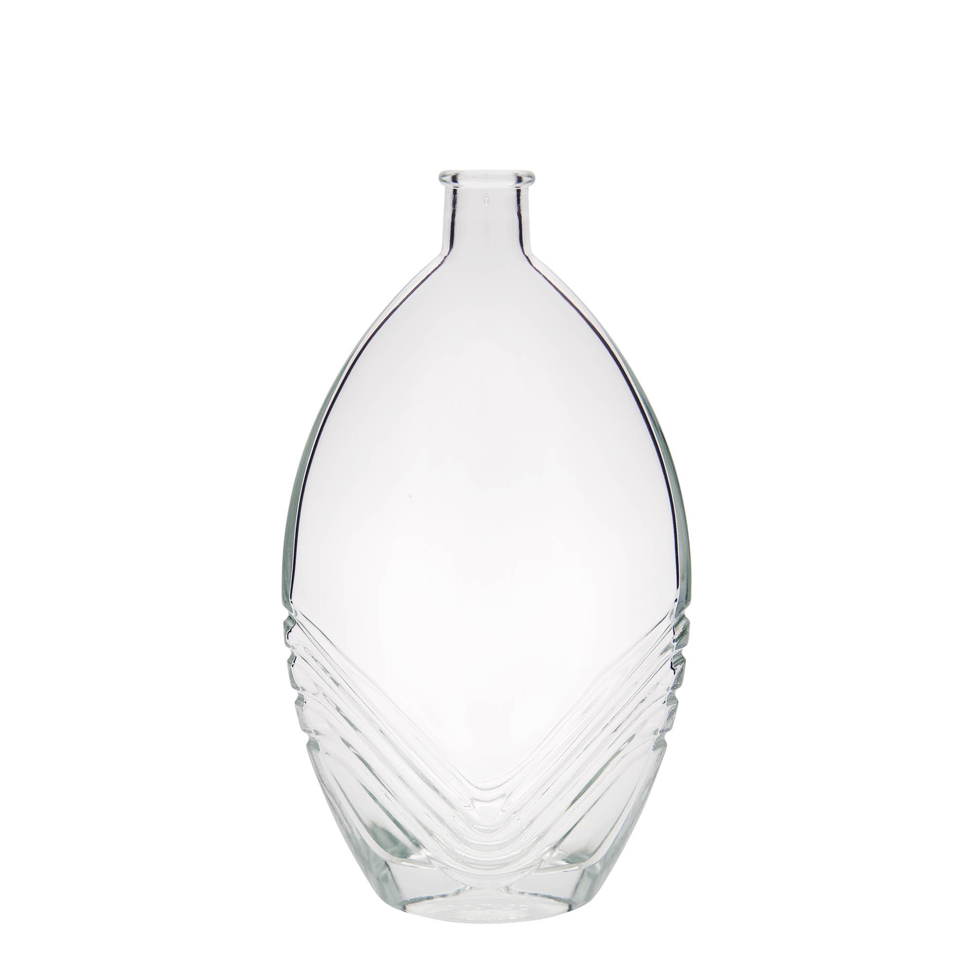 500 ml lasipullo 'Florence', ovaali, suuaukko: korkki