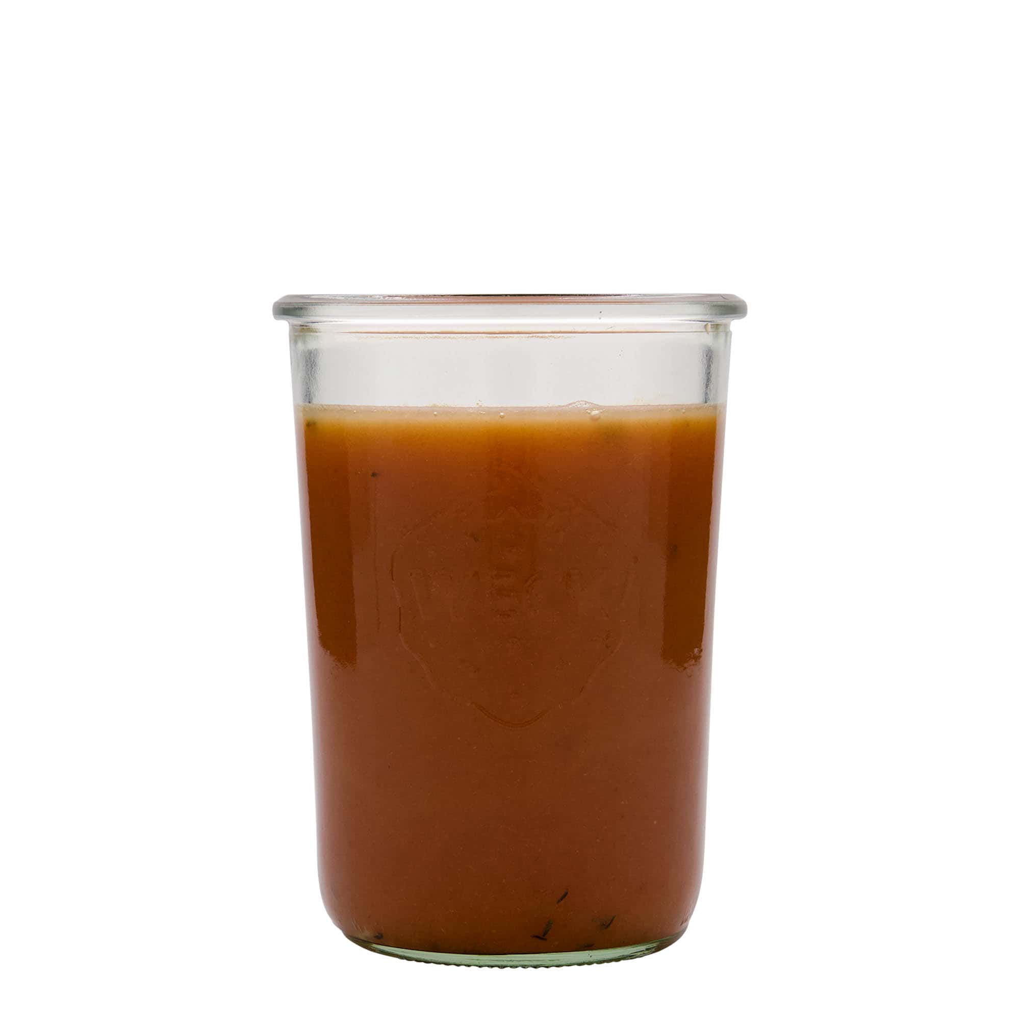 850 ml WECK sylinterimäinen lasipurkki, suu: pyöreä reuna