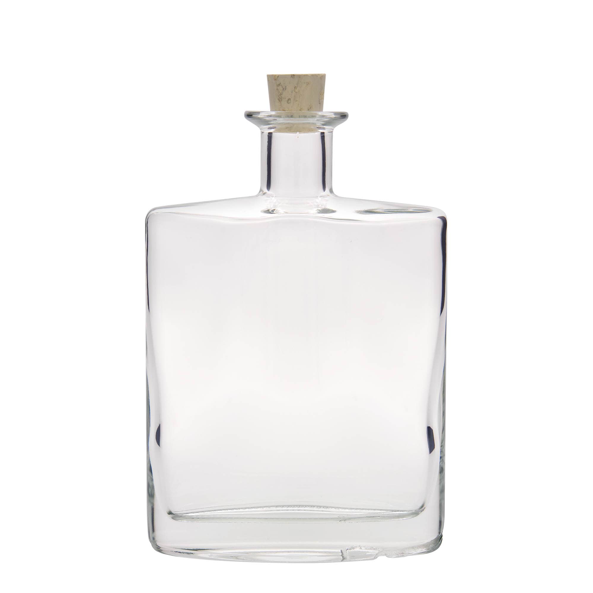 700 ml lasipullo 'Zorbas', soikea, suu: korkki