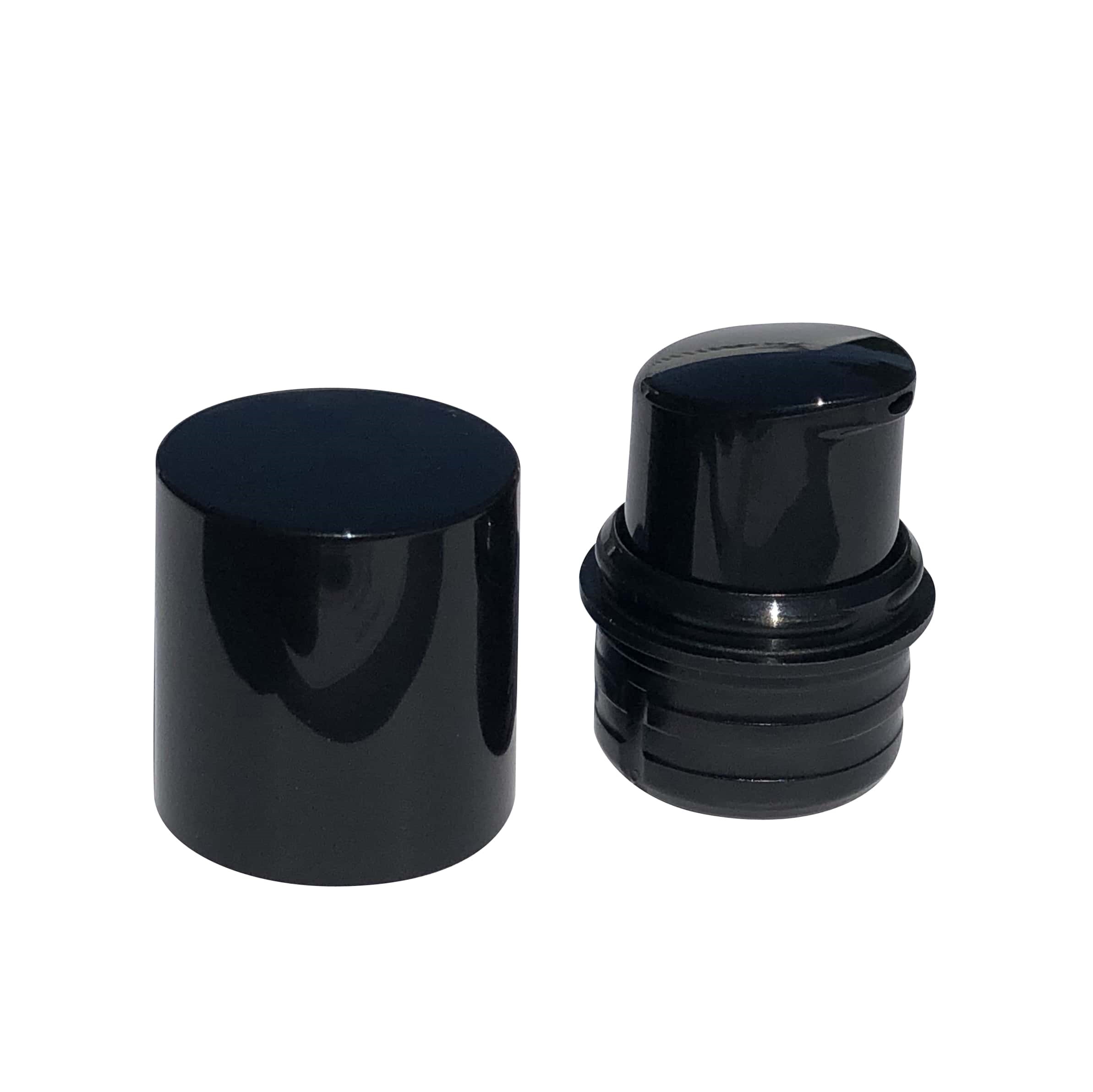Airless Dispenser -pumppupää 'Nano', PP-muovi, musta