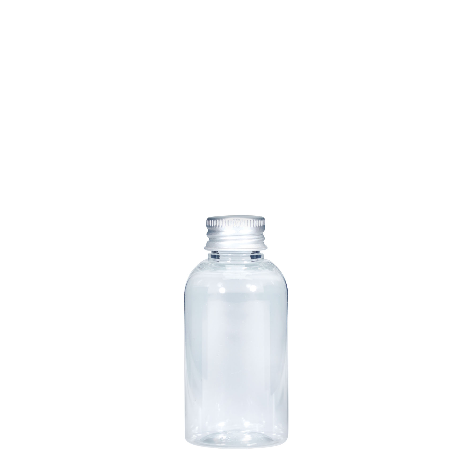 50 ml PET-pullo 'Boston', muovia, suuaukko: 20/410