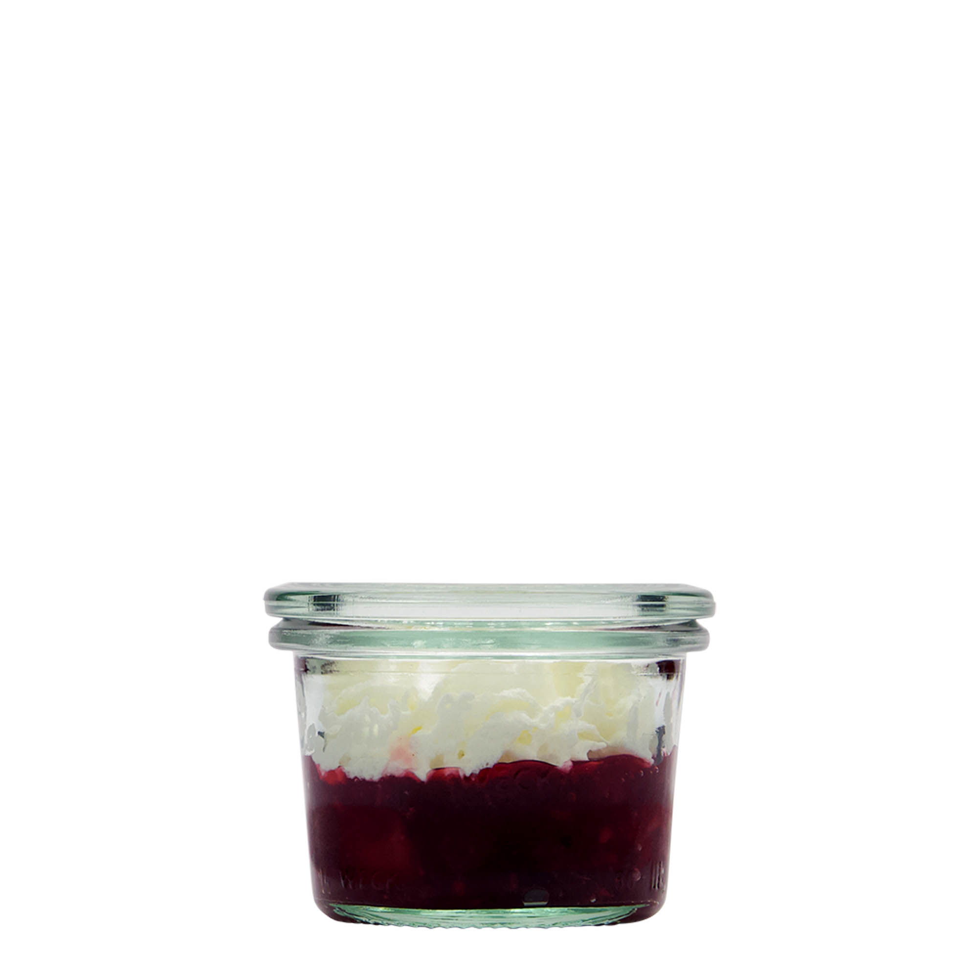 80 ml WECK-käännettävä lasi, suuaukon reuna: pyöreä reuna 80 ml WECK-käännettävä lasi, suuaukon reuna: pyöreä reuna