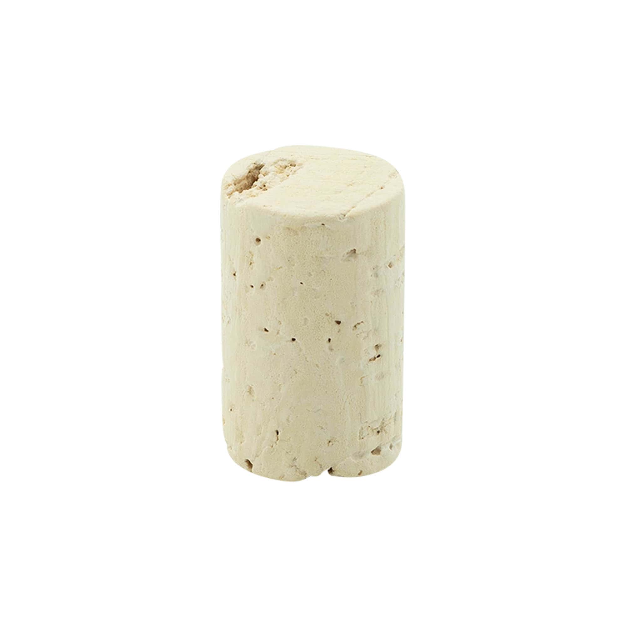 Viinipullon korkki 24 mm, luonnonkorkki, beige, suulle: korkki