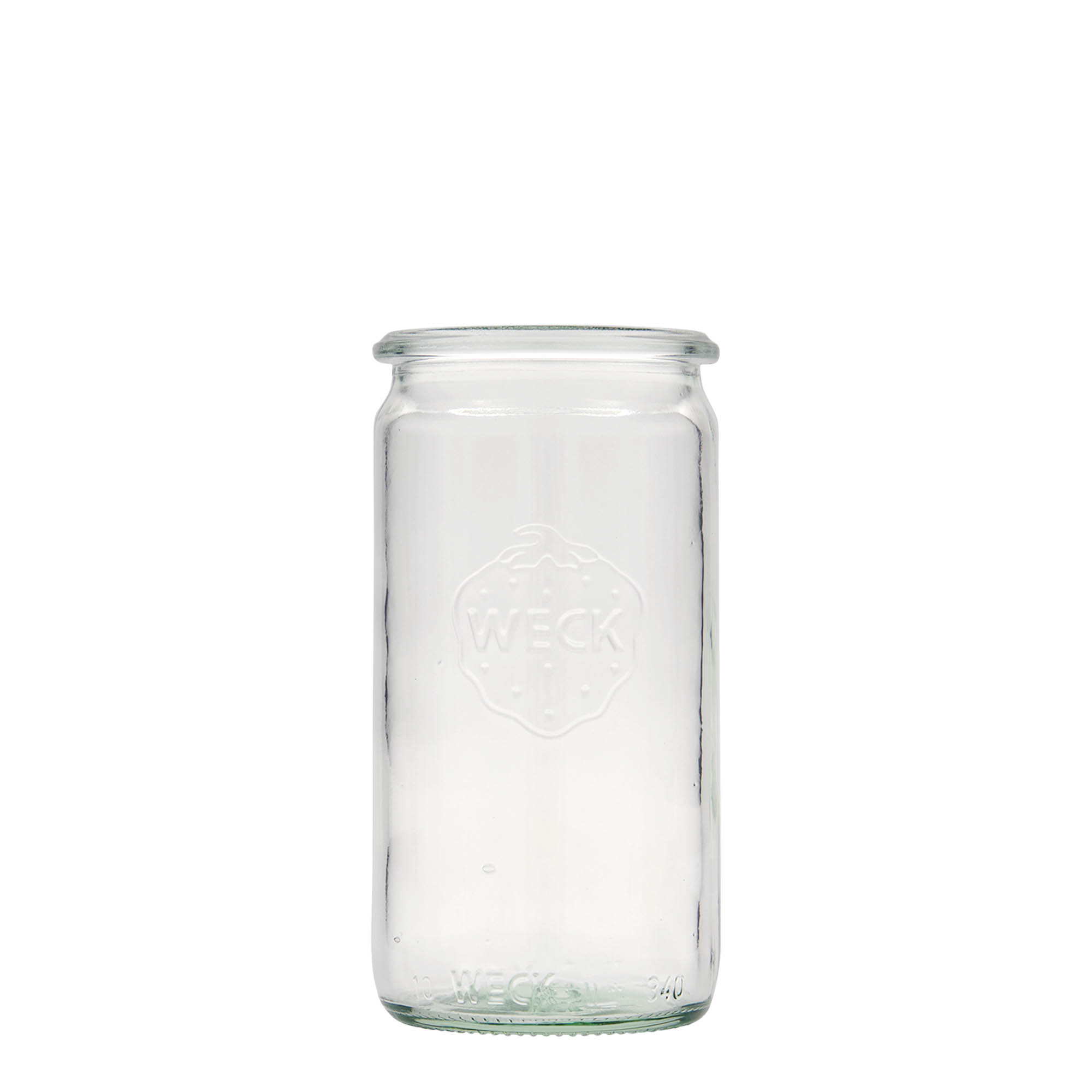 340 ml WECK-sylinterilasi, suuaukko: pyöreä reuna
