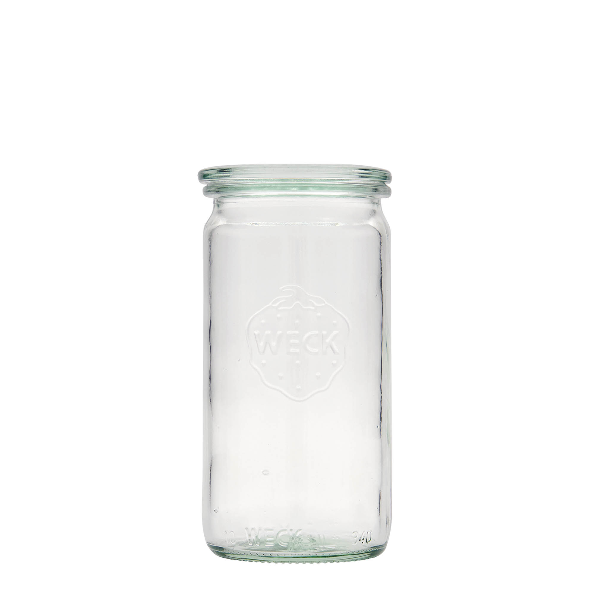 340 ml WECK-sylinterilasi, suuaukko: pyöreä reuna 340 ml WECK-sylinterilasi, suuaukko: pyöreä reuna