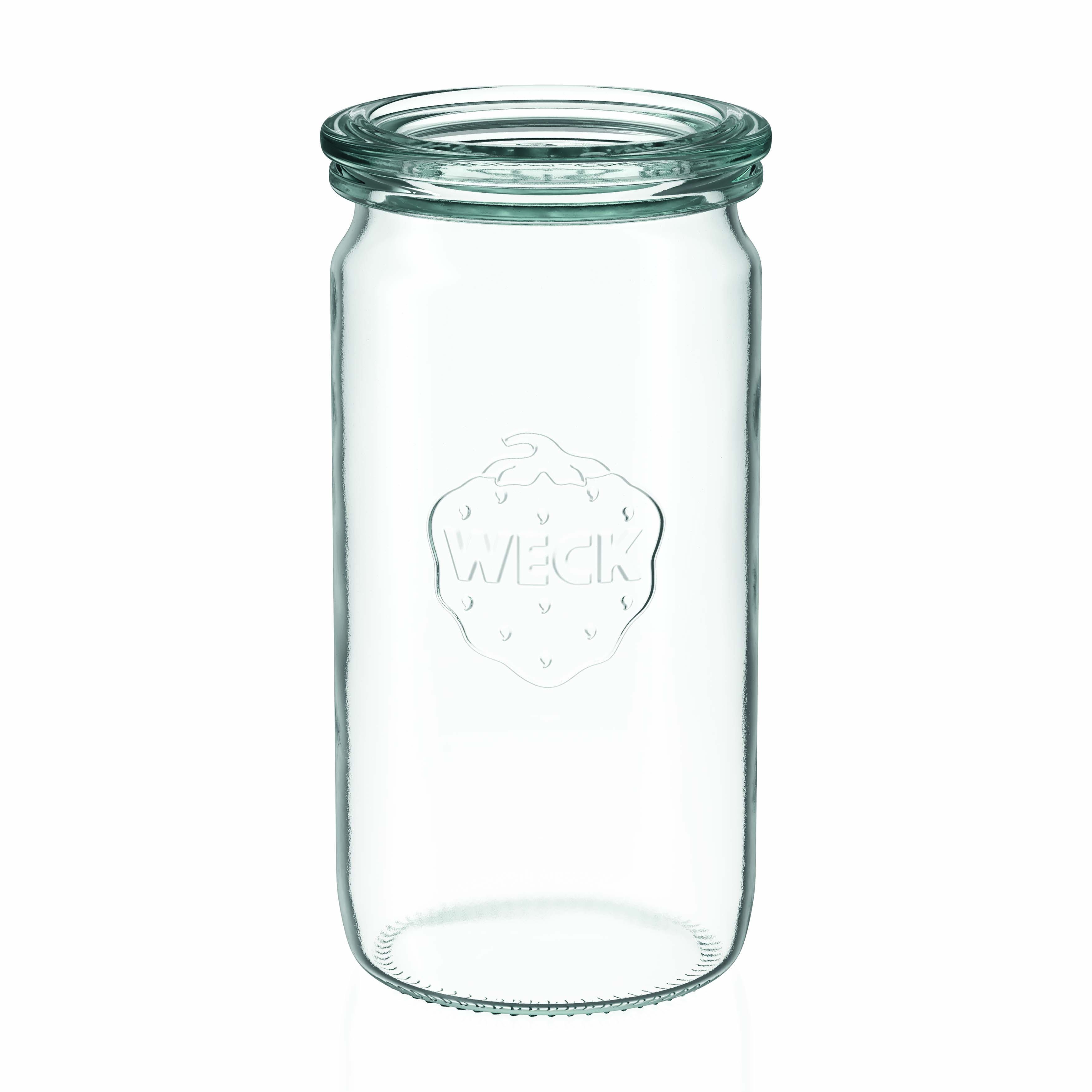 340 ml WECK-sylinterilasi, suuaukko: pyöreä reuna