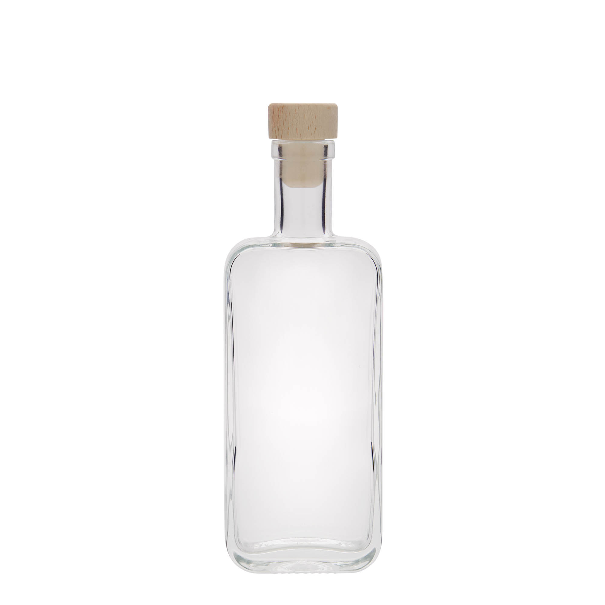 200 ml lasipullo ”Nice”, suorakaide, suuaukko: korkki