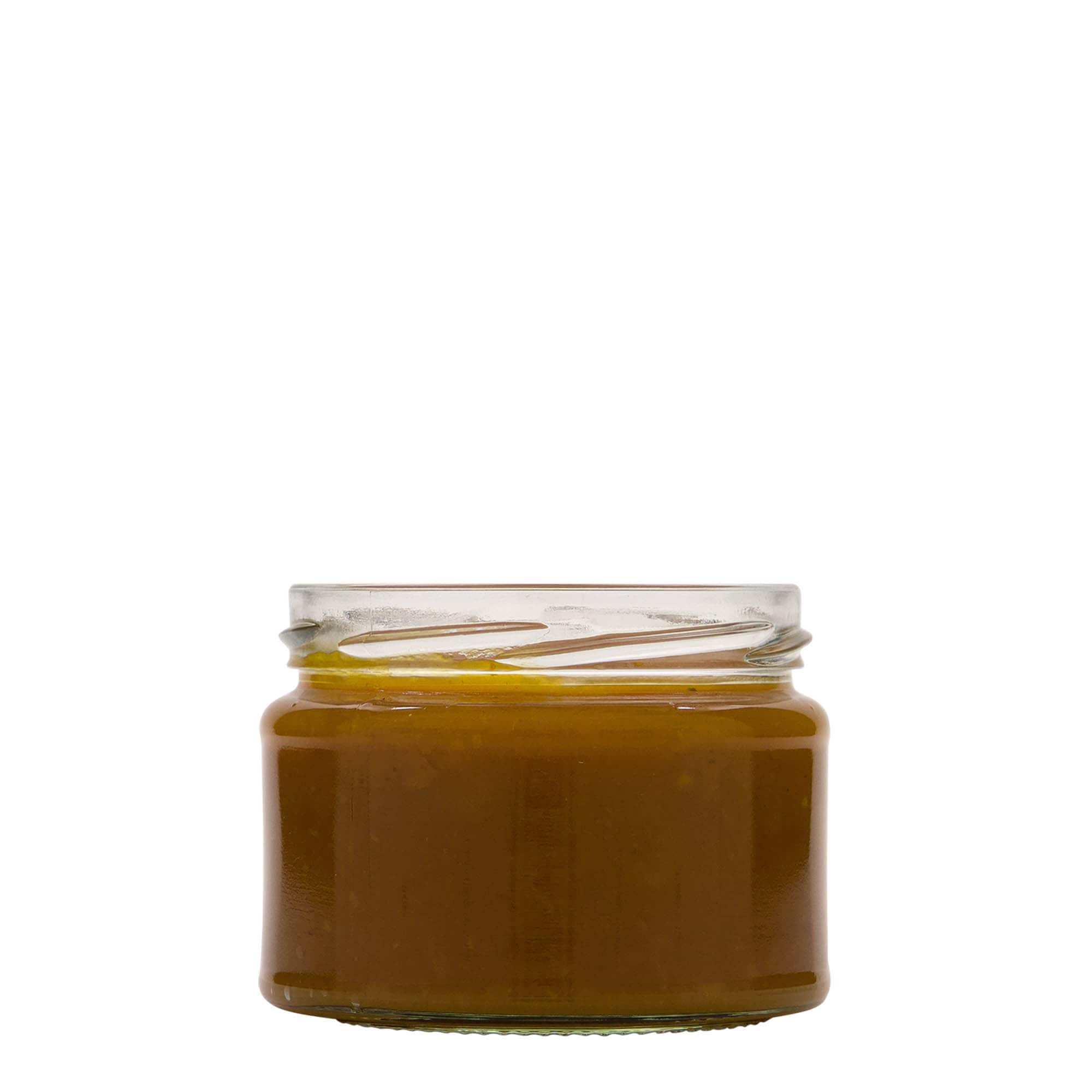 280 ml litteä pyöreä lasi, suuaukon tyyppi: Twist-Off (TO 82) 280 ml litteä pyöreä lasi, suuaukon tyyppi: Twist-Off (TO 82)