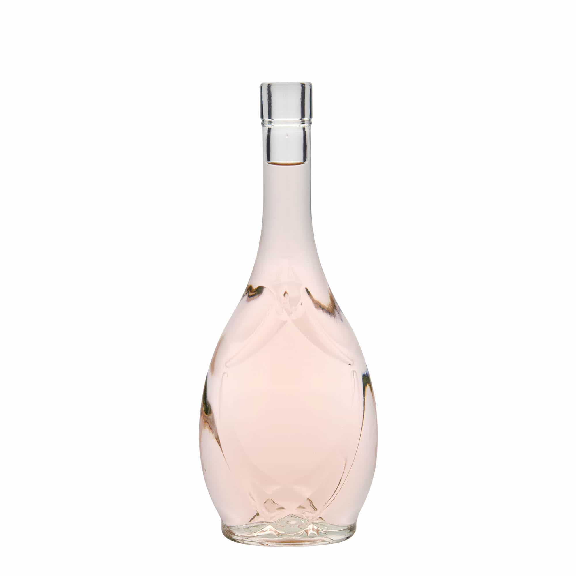 500 ml lasipullo 'Saragossa', ovaali, suuaukko: korkki