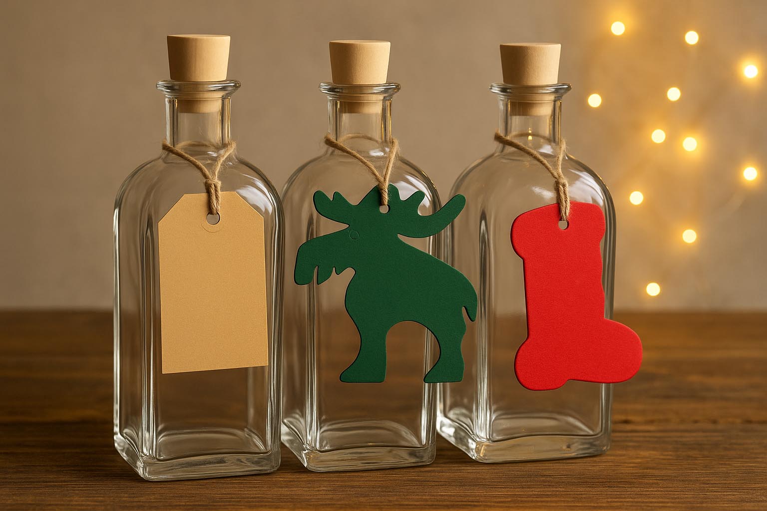 Suorakaiteen muotoinen ripustettavissa oleva etiketti, ruskea Suorakaiteen muotoinen ripustettavissa oleva etiketti, ruskea