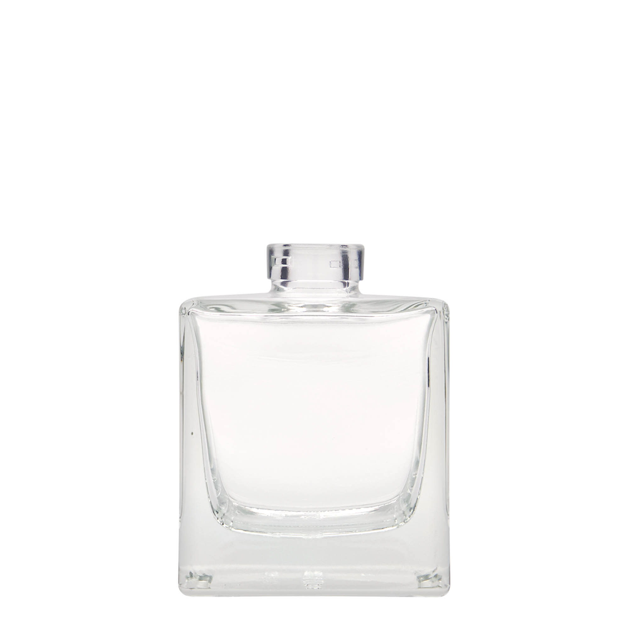200 ml lasipullo ”Cube”, neliö, suuaukko: korkki