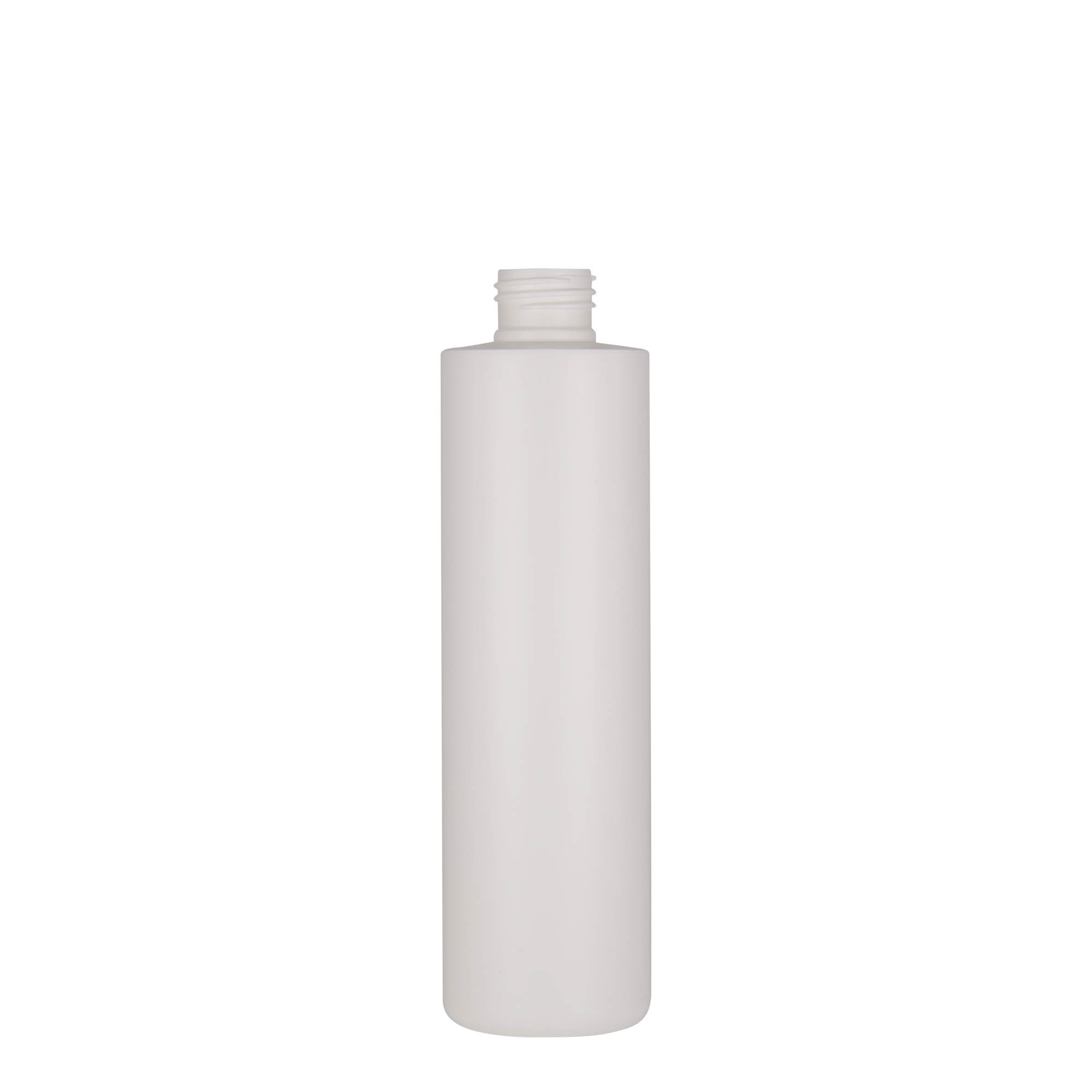 250 ml muovipullo 'Pipe', HDPE, valkoinen, suuaukko: 24/410