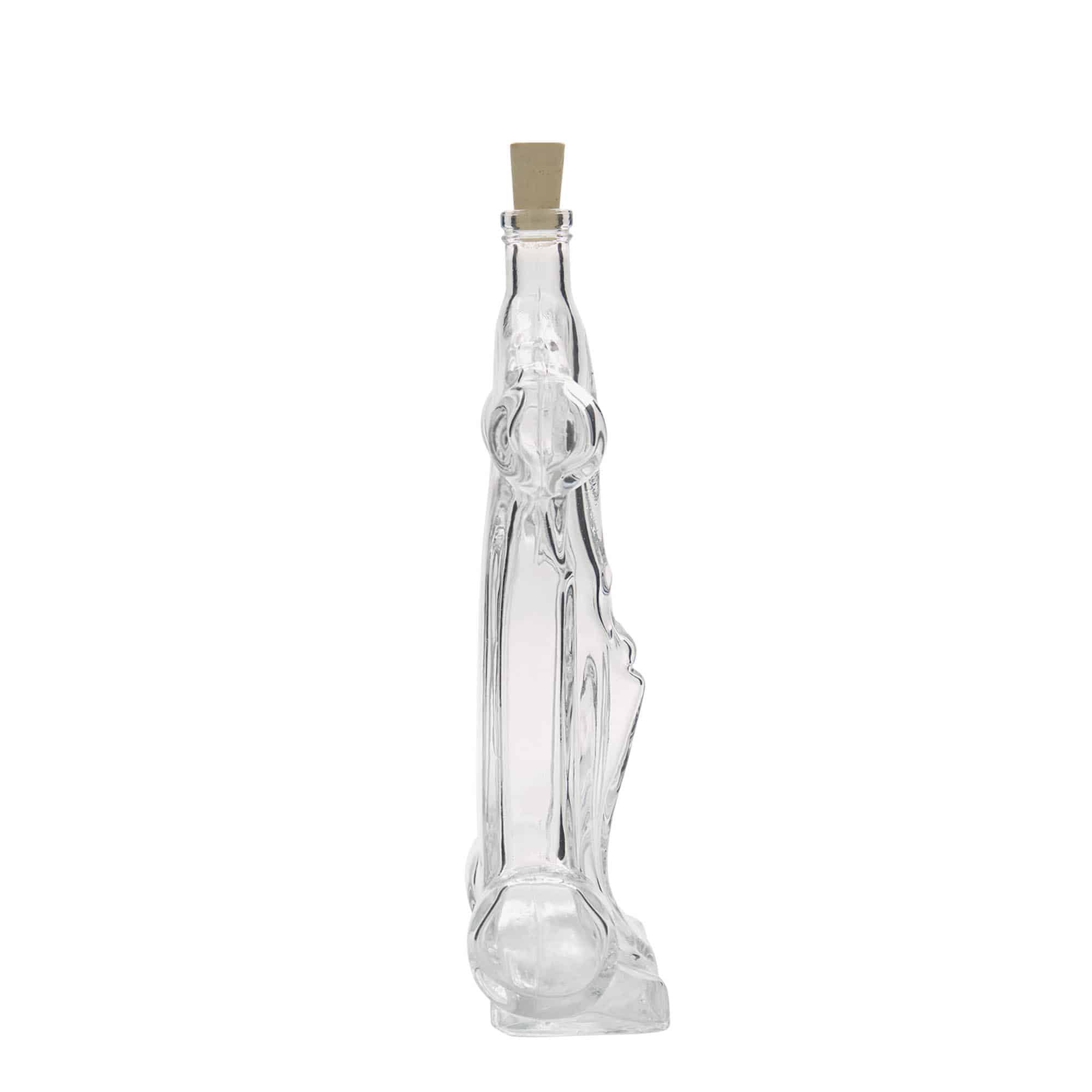 200 ml lasipullo ”Kilpa-auto”, suuaukko: korkki