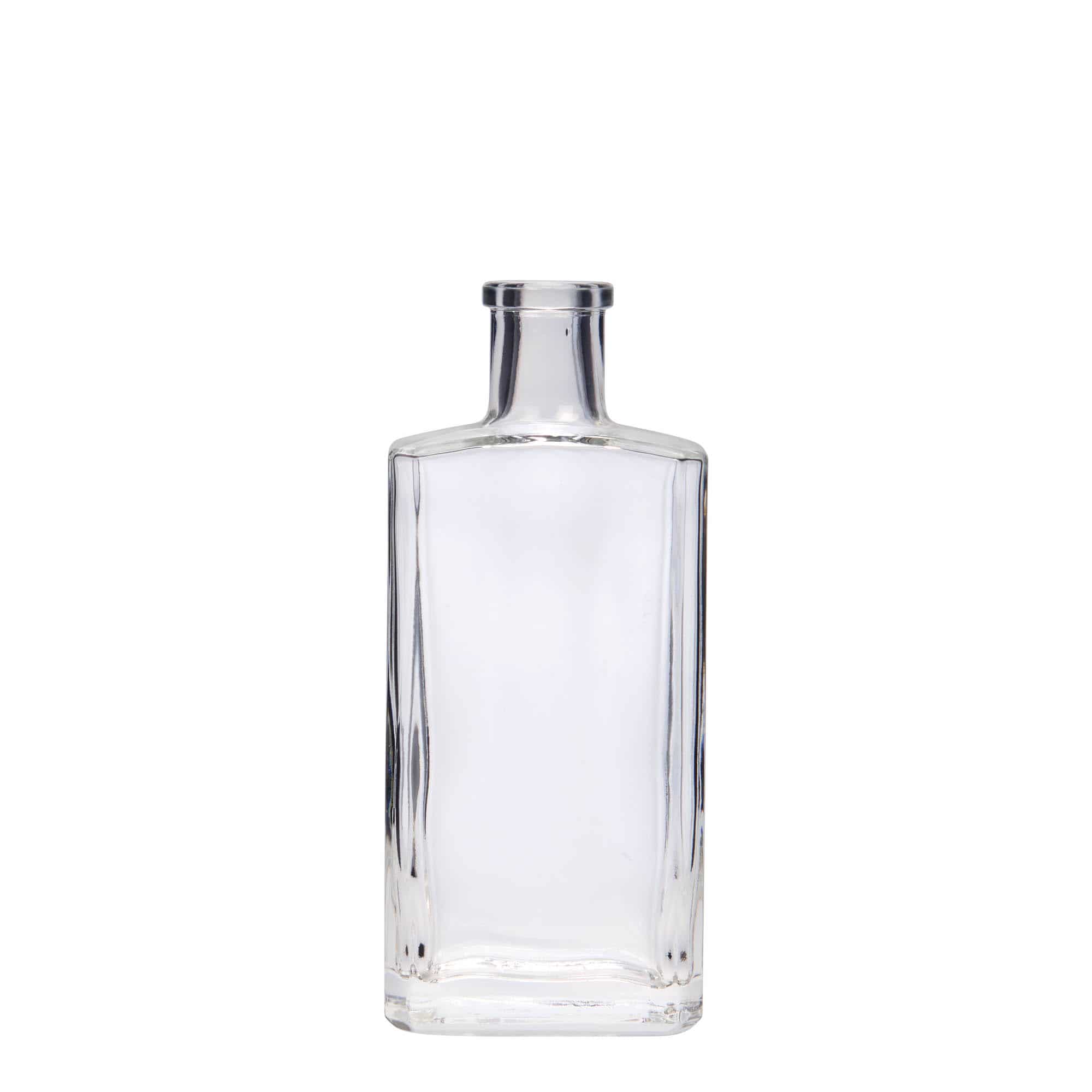 200 ml lasipullo 'Shiny', nelikulm., suu: korkki 200 ml lasipullo 'Shiny', nelikulm., suu: korkki