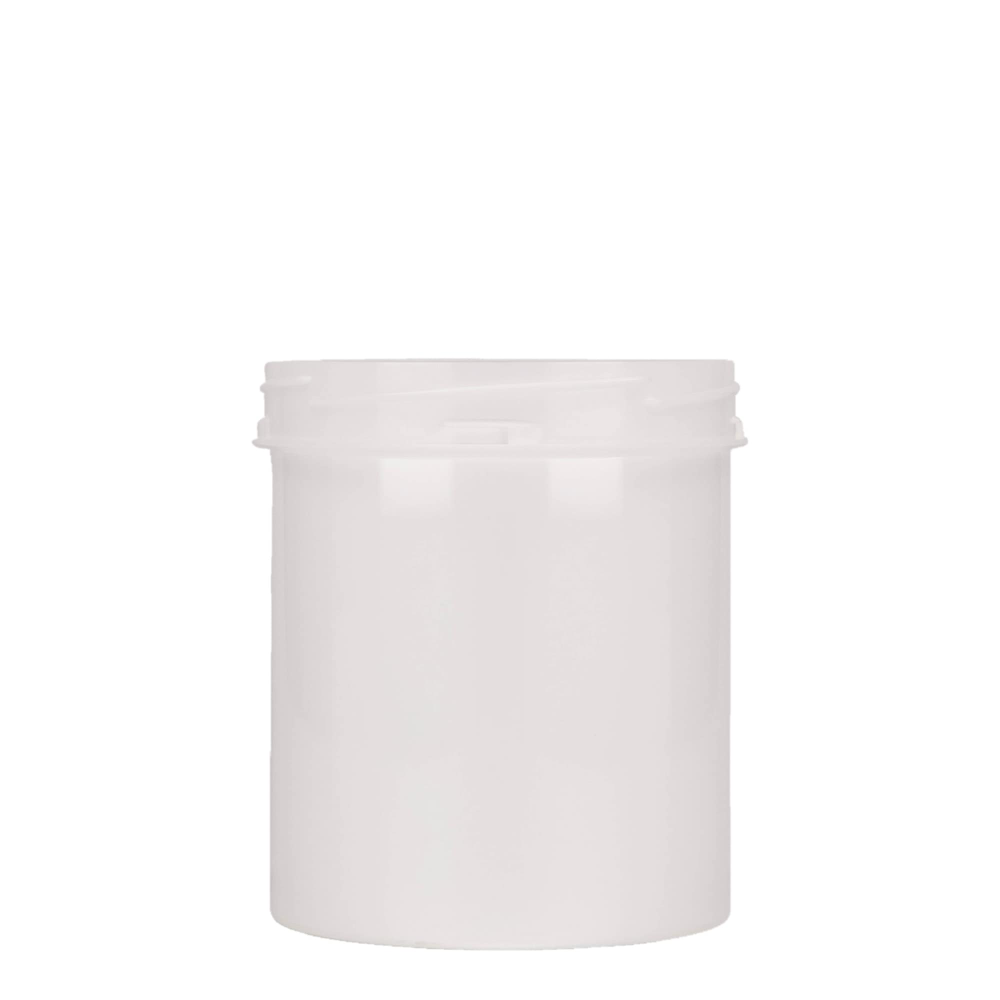 500 ml muovipurkki 'Securilock', PP, valkoinen, suuaukko: ruuvikorkki