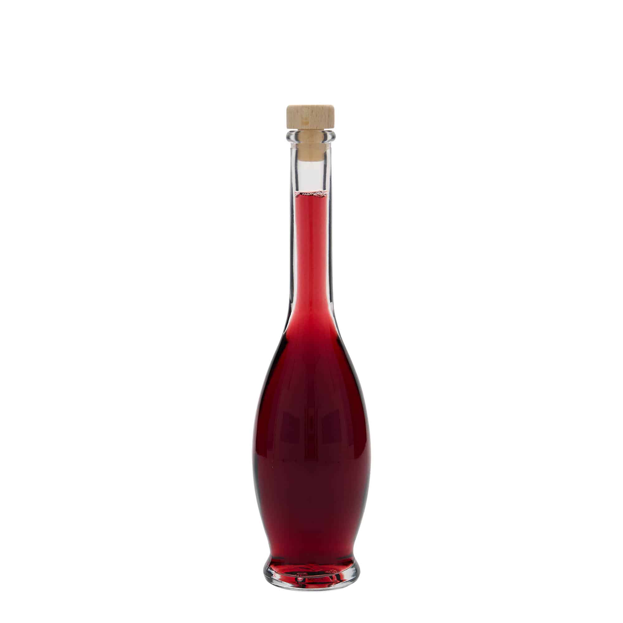 100 ml lasipullo 'Gina', suu: korkki