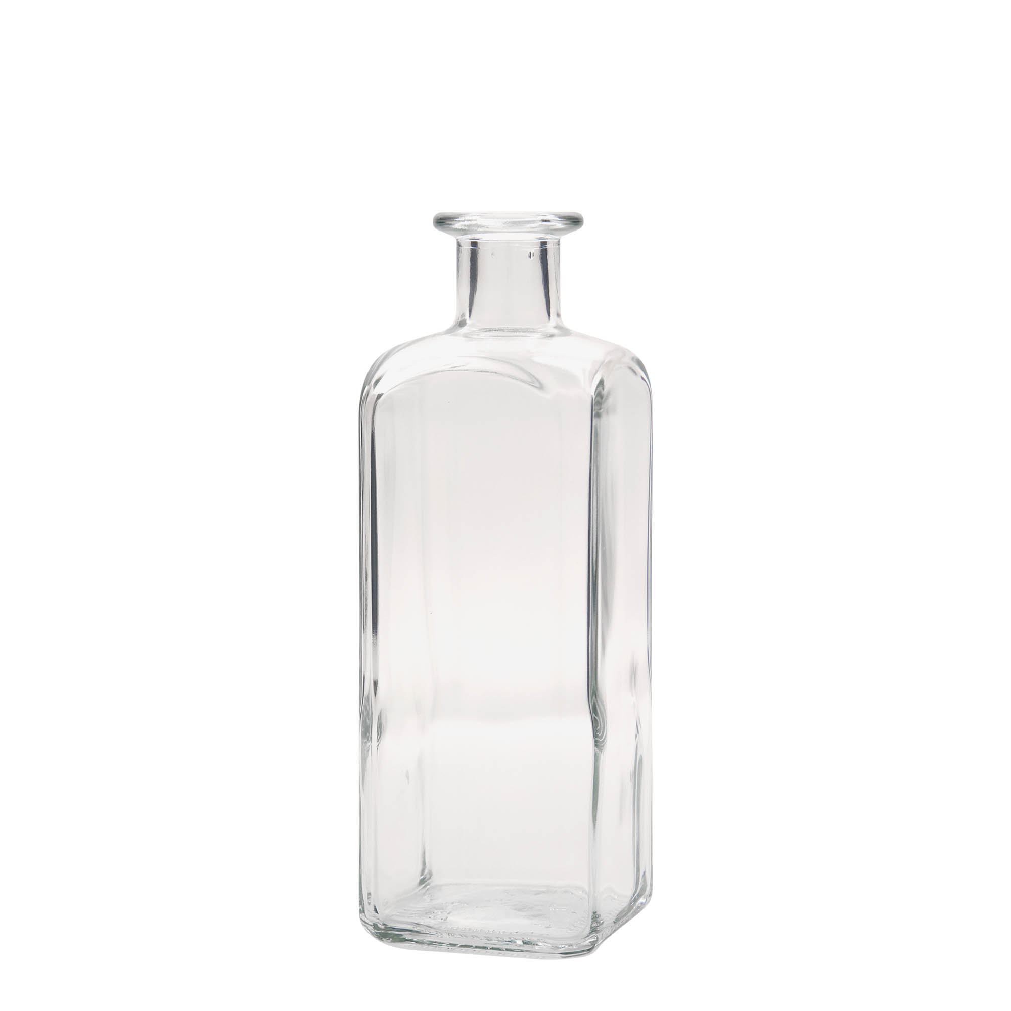 500 ml lasipullo Apotheker Carré, nelikulmainen, suuaukko: korkki