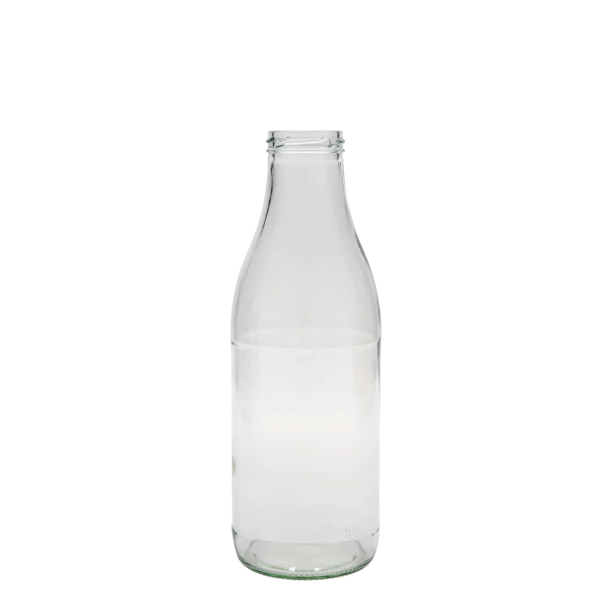1 000 ml Lorenzo-pullo leveällä kaulalla, suuaukko: Twist-off (TO 48)