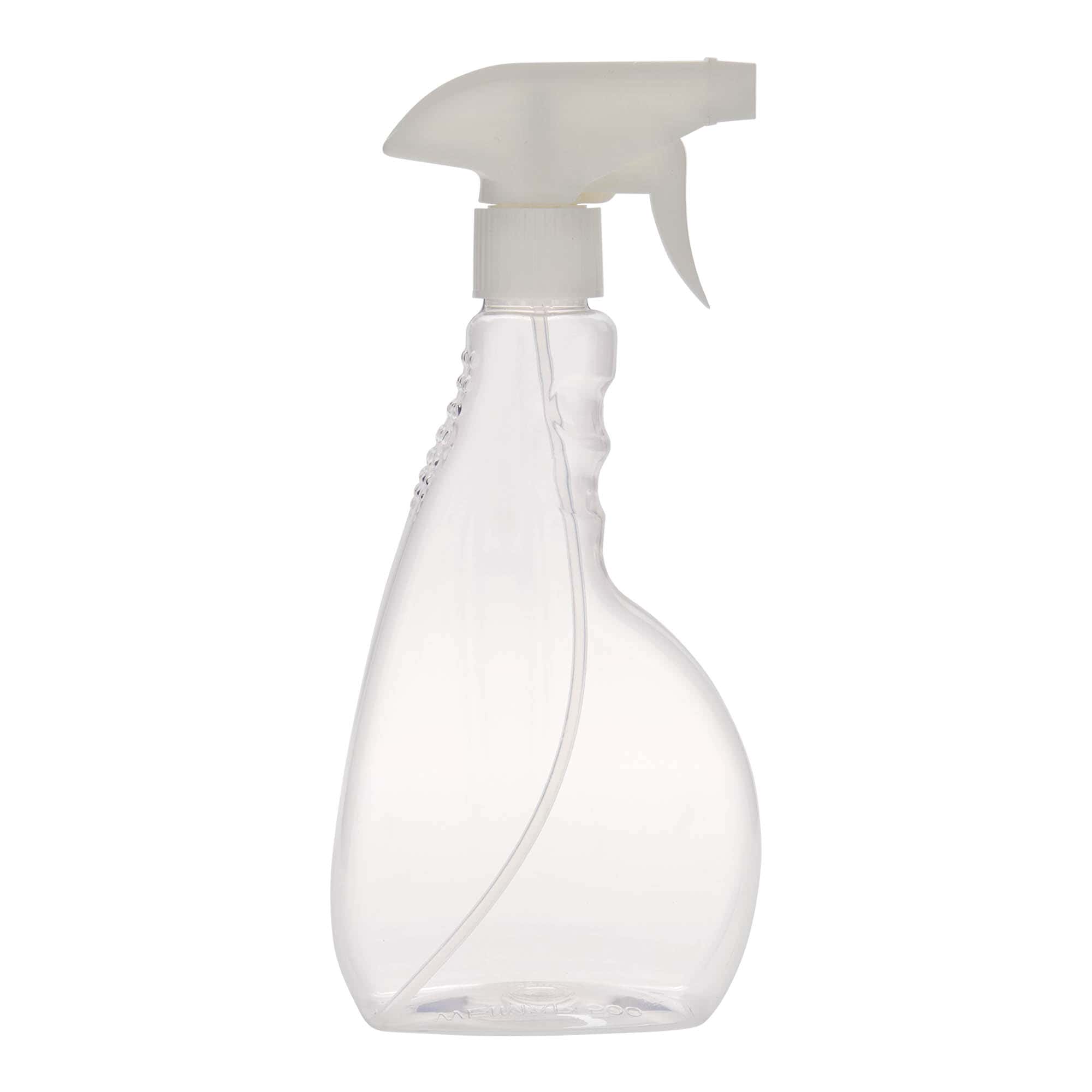 500 ml PET-suihkepullo 'Piccobello', nelikulm., muovi, suu: Kierrekorkki