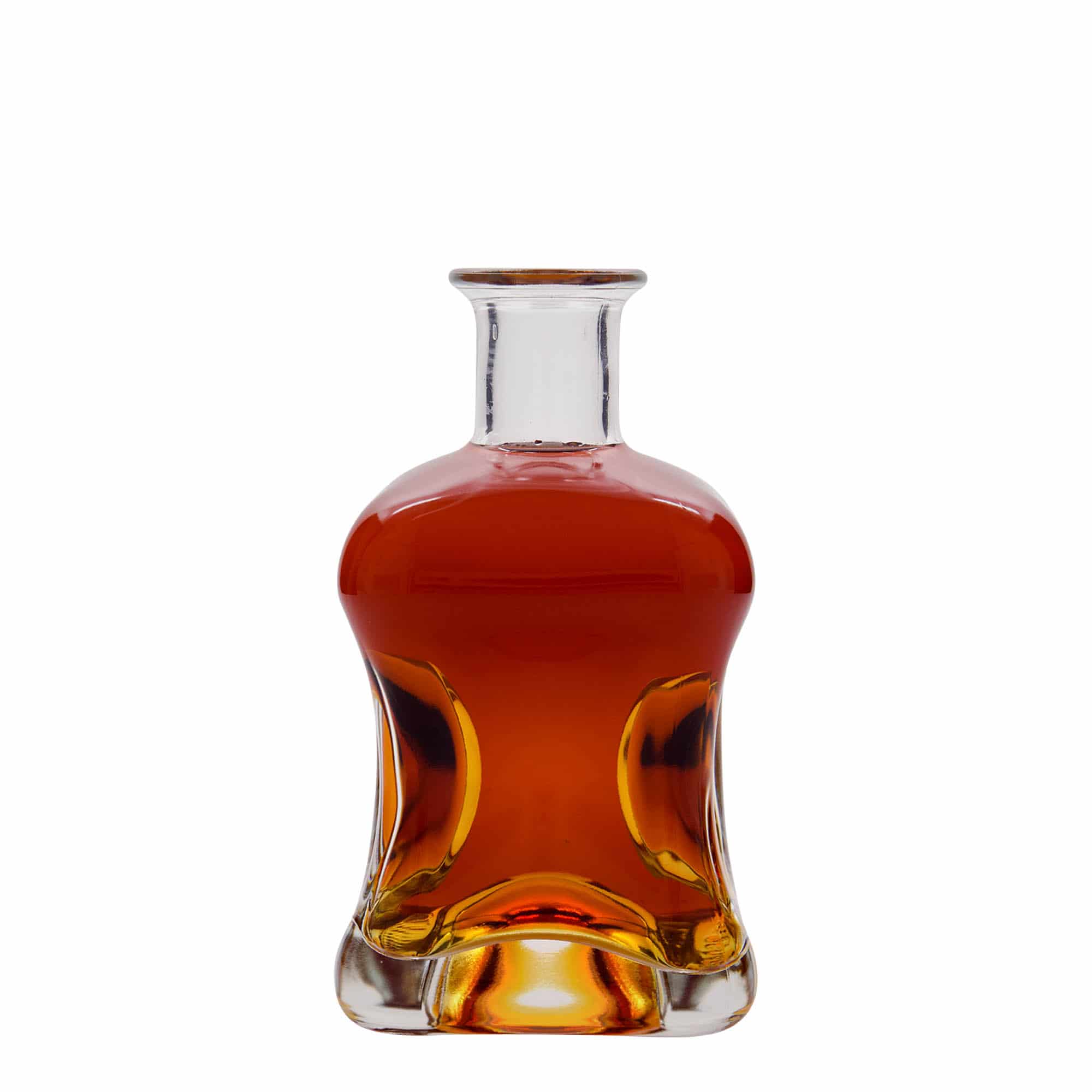 500 ml lasipullo 'Dublin', neliö, suu: korkki