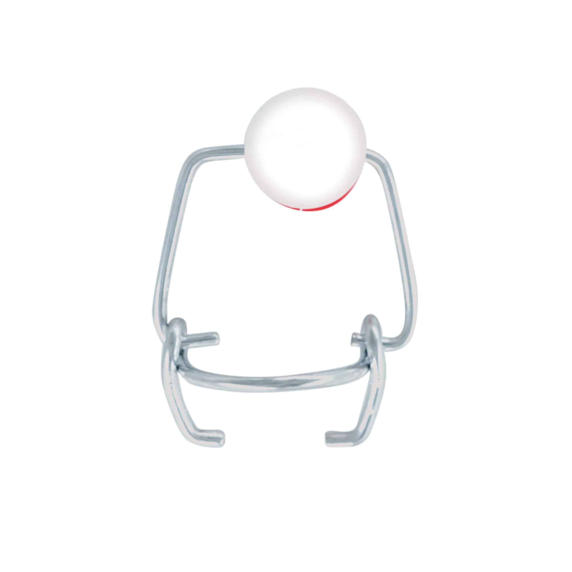 Mini-solmulukko, muovia, punavalkoinen