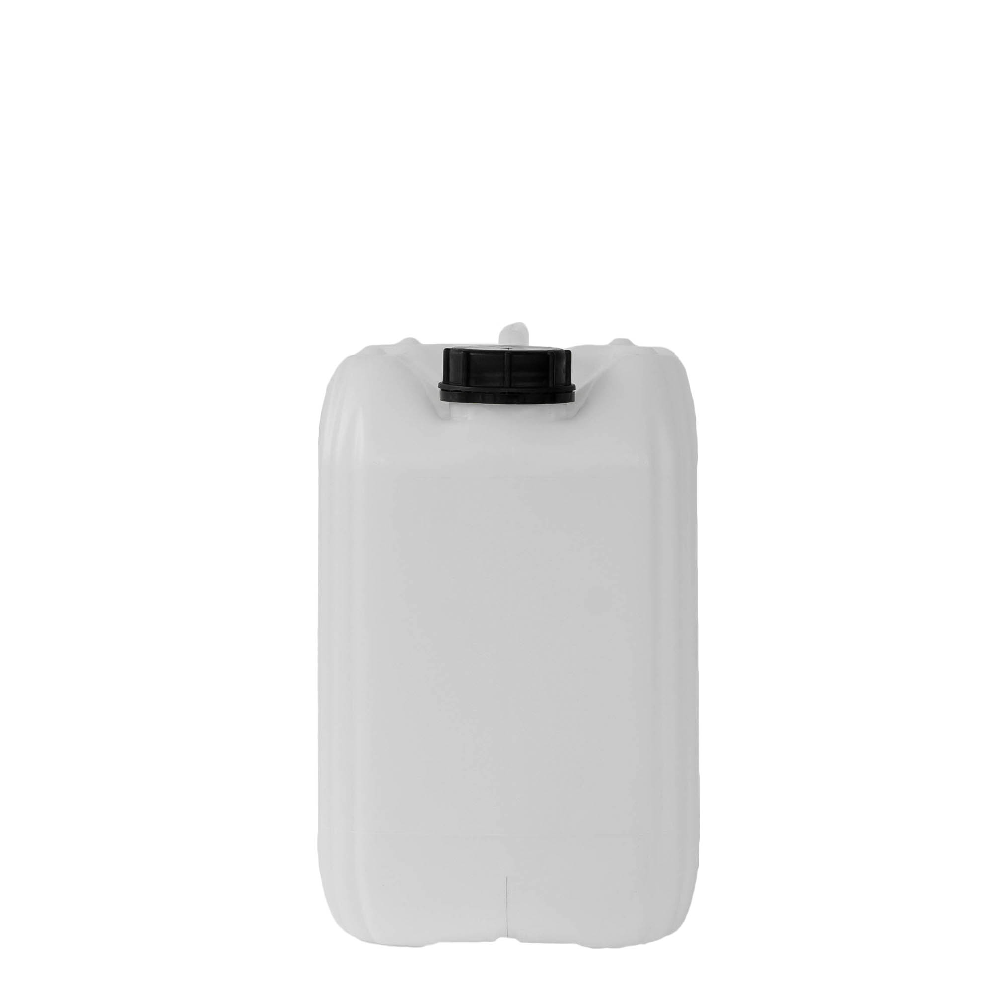 10 l kanisteri, suorakaide, HDPE-muovi, luonnonväri, suuaukon koko: ND 55
