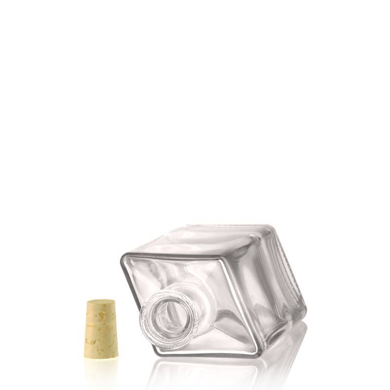 500 ml lasipullo 'Riva', rombimuotoinen, suuaukko: korkki 500 ml lasipullo 'Riva', rombimuotoinen, suuaukko: korkki