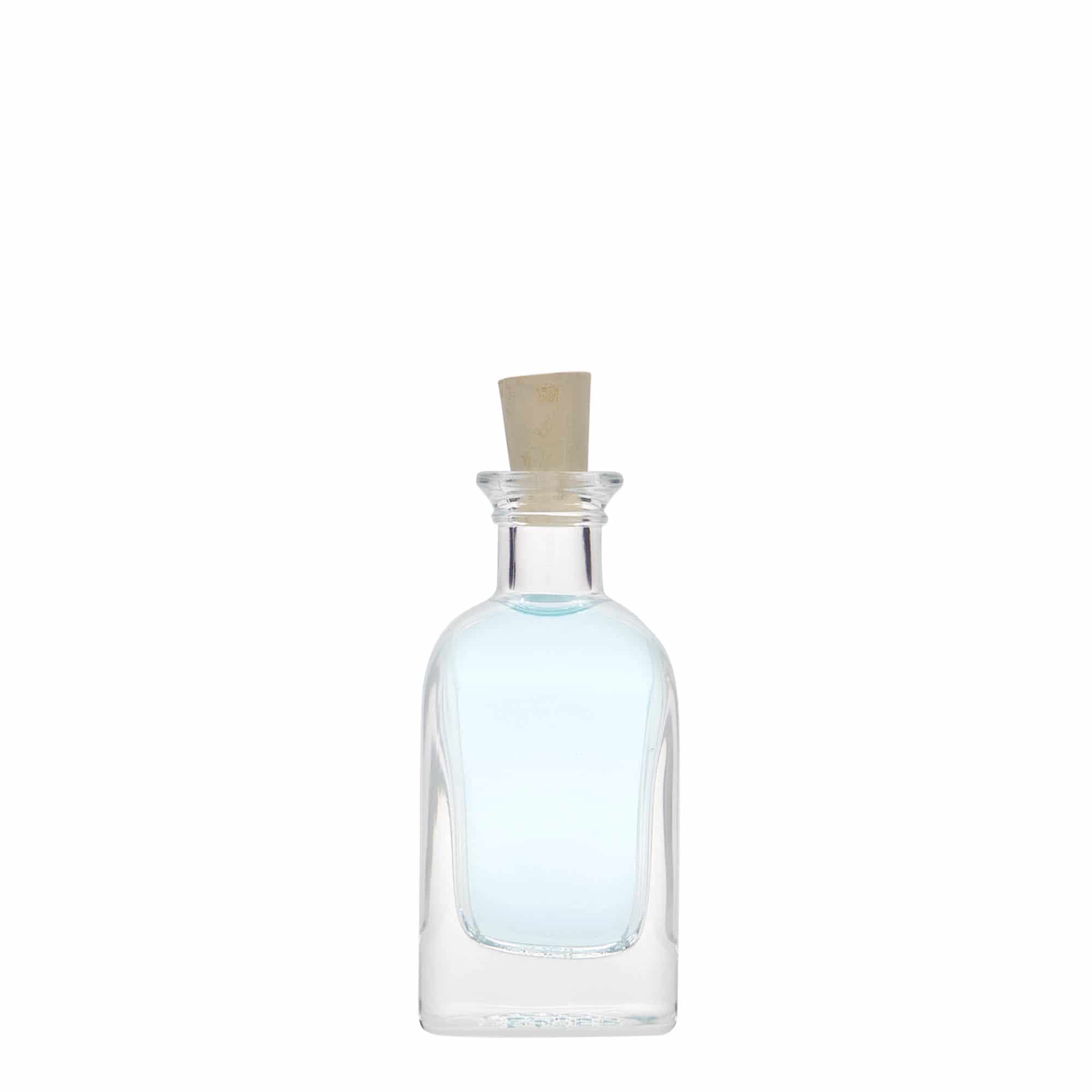 40 ml apteekkarin lasipullo Carré, neliö, suu: korkki