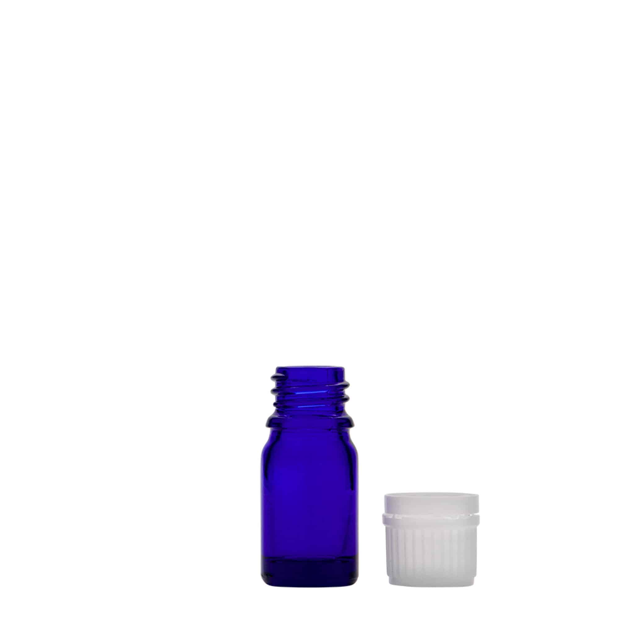 5 ml lääkeputkilo, lasia, kuninkaansininen, suuaukko: DIN 18 5 ml lääkeputkilo, lasia, kuninkaansininen, suuaukko: DIN 18