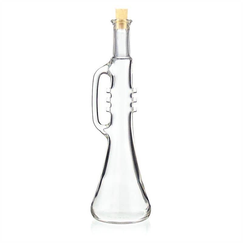 500 ml lasipullo 'Trumpetti', suu: korkki 500 ml lasipullo 'Trumpetti', suu: korkki