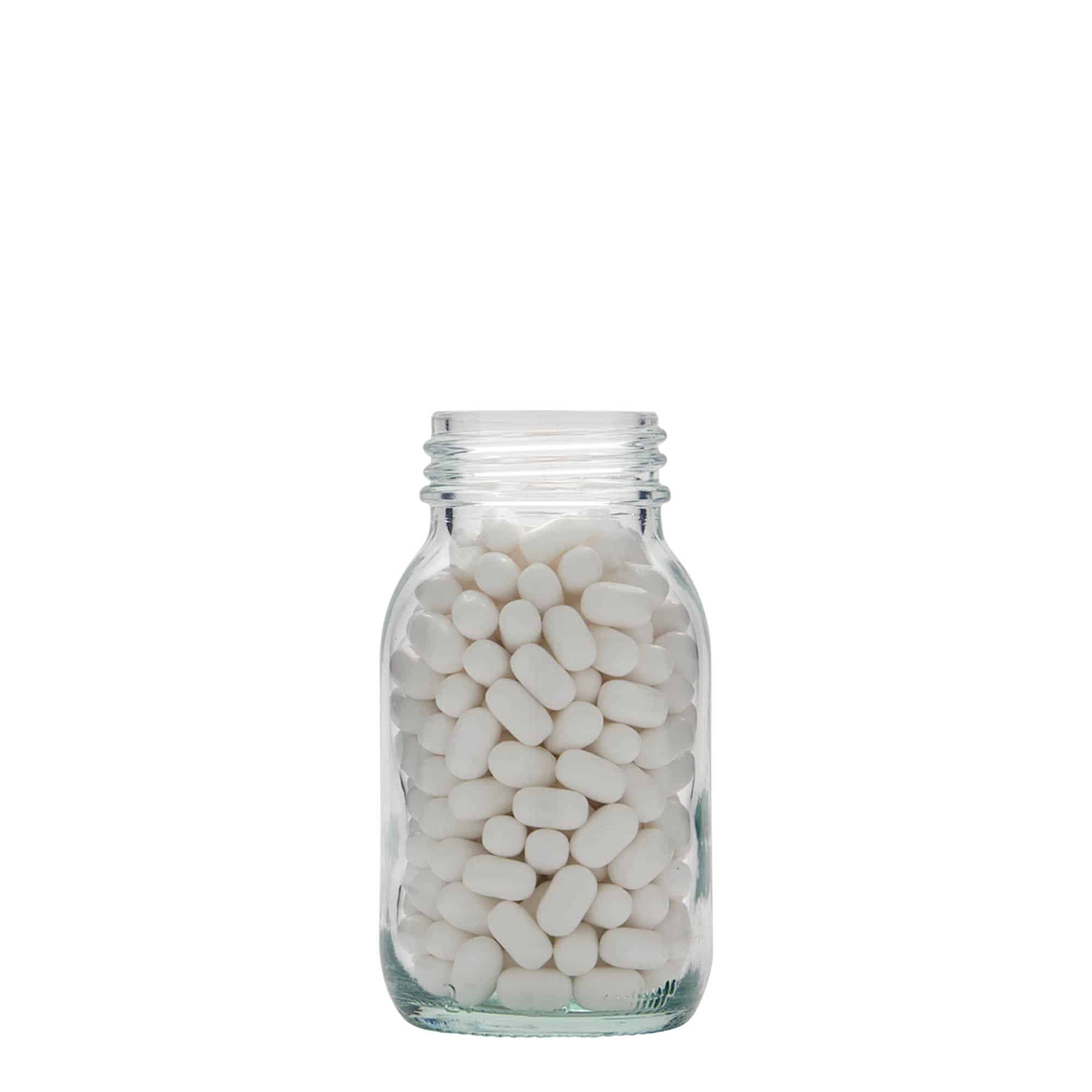 125 ml leveäkaulainen lasi, suuaukko: DIN 40 125 ml leveäkaulainen lasi, suuaukko: DIN 40