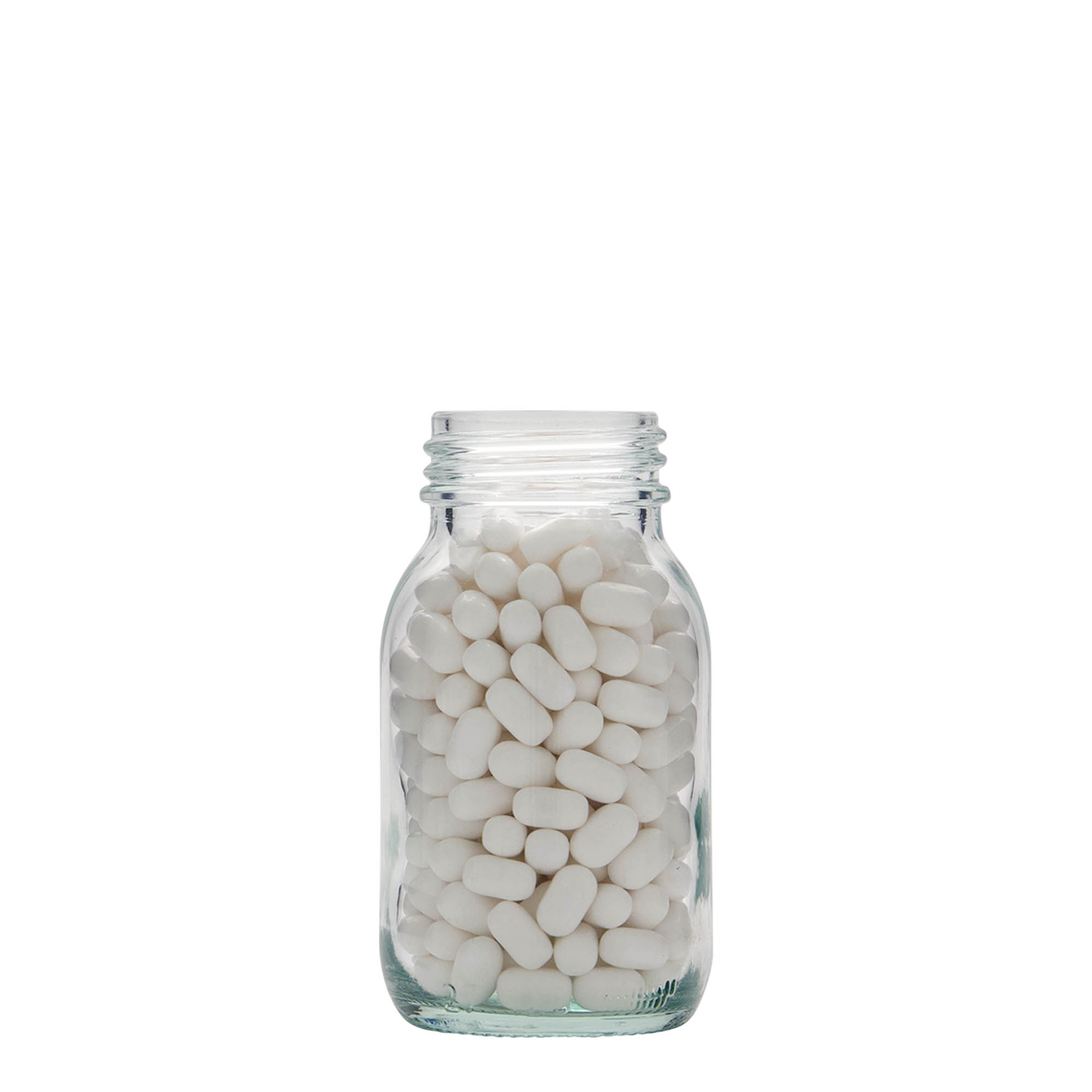 125 ml leveäkaulainen lasi, suuaukko: DIN 40 125 ml leveäkaulainen lasi, suuaukko: DIN 40