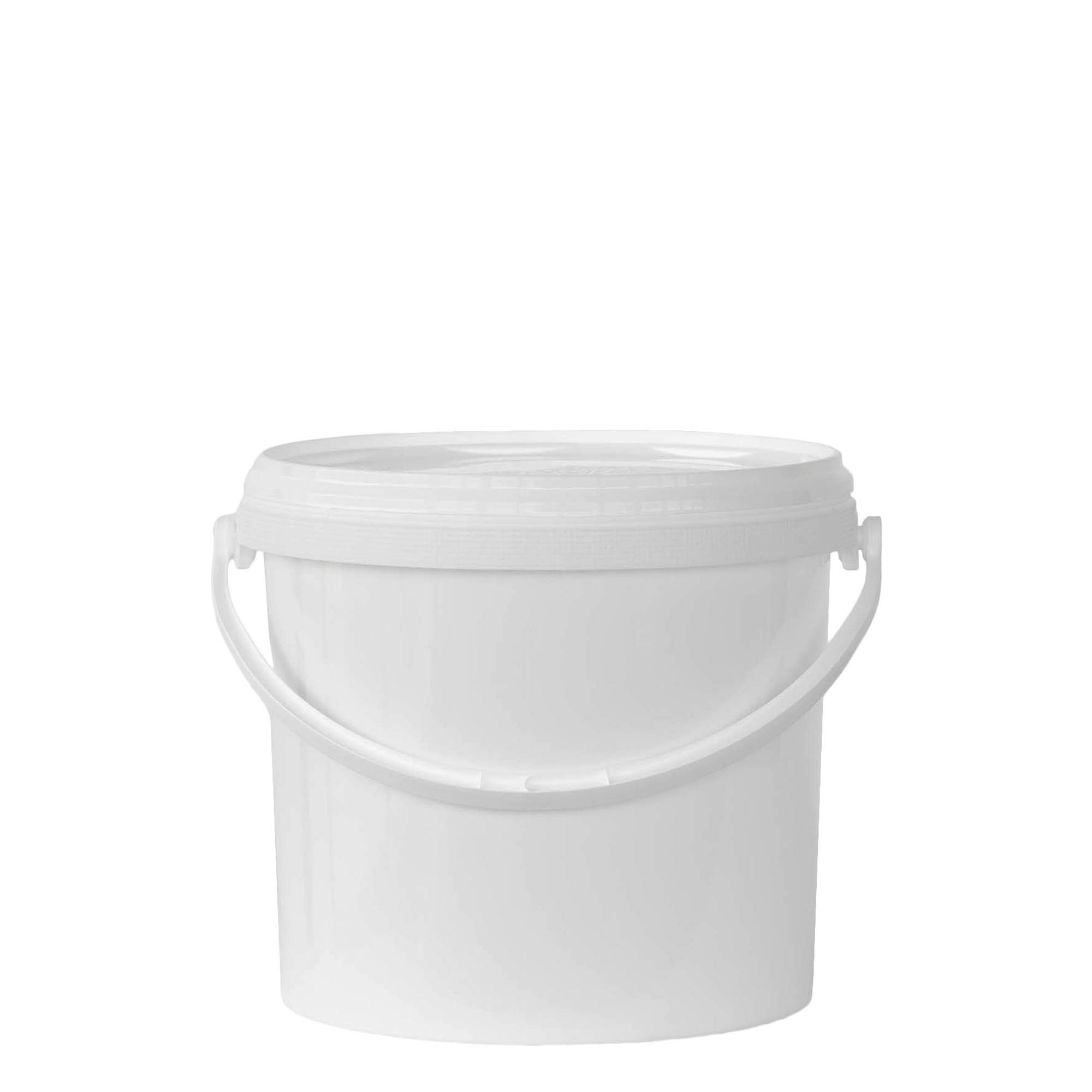 5 l ämpäri, PP-muovi, valkoinen 5 l ämpäri, PP-muovi, valkoinen