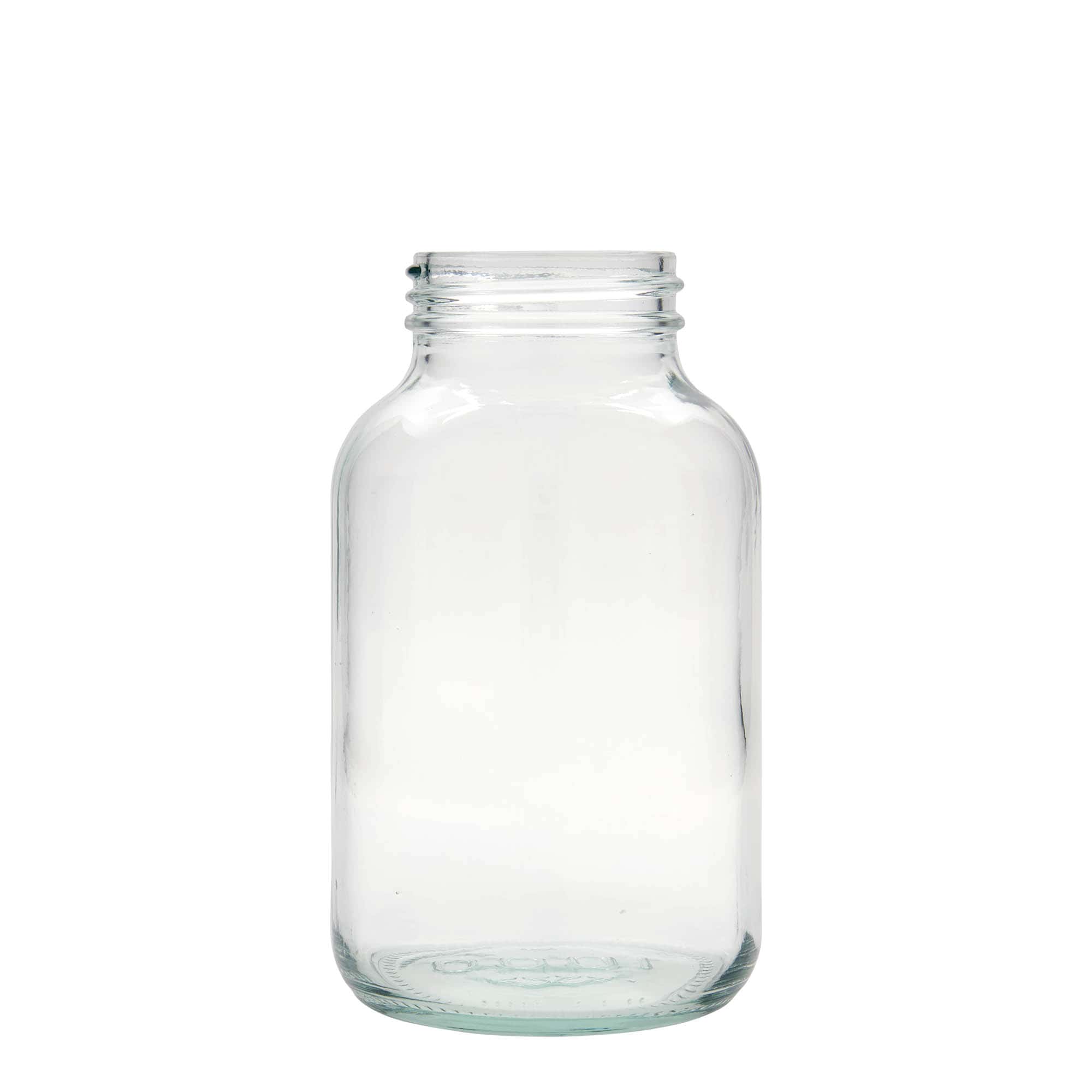 1000 ml leveäkaul. lasipurkki, suu: DIN 68