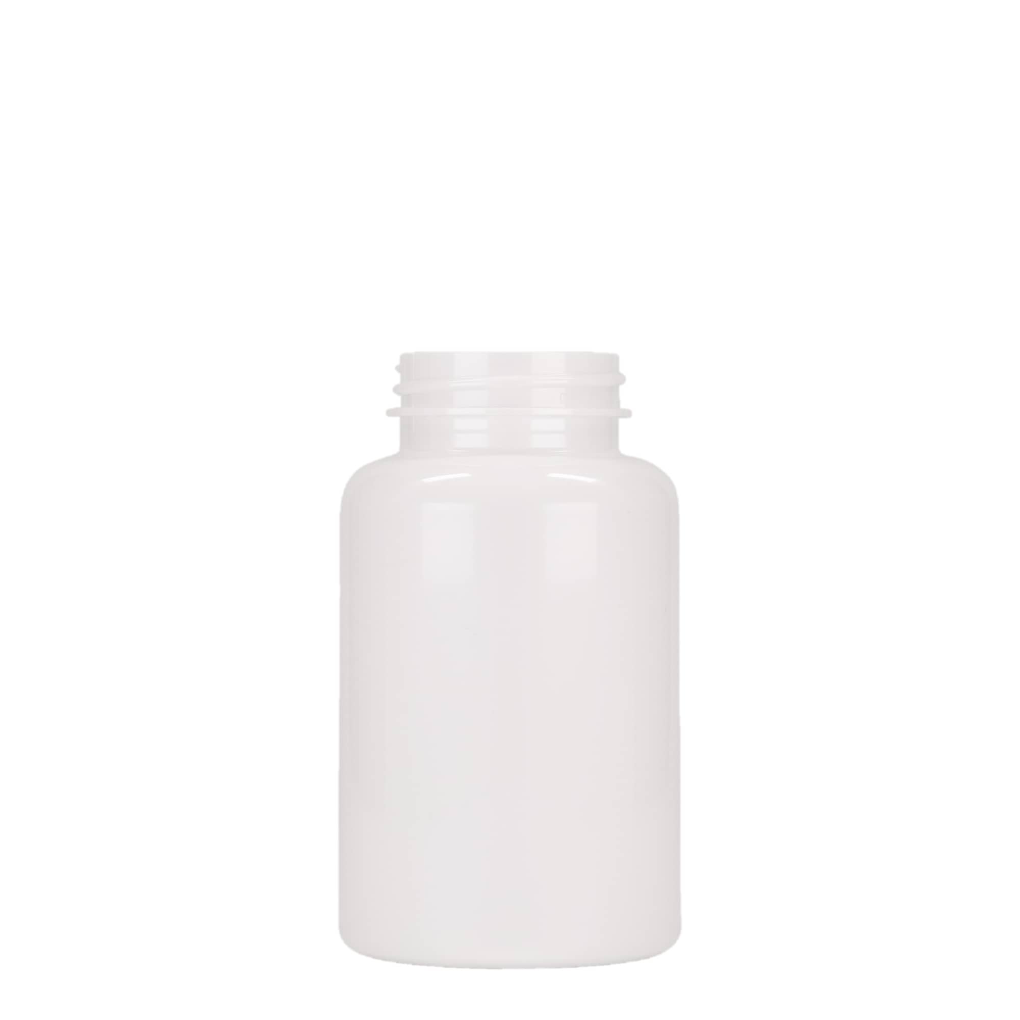 250 ml PET-pakkaus, muovia, valkoinen, suuaukko: 45/400