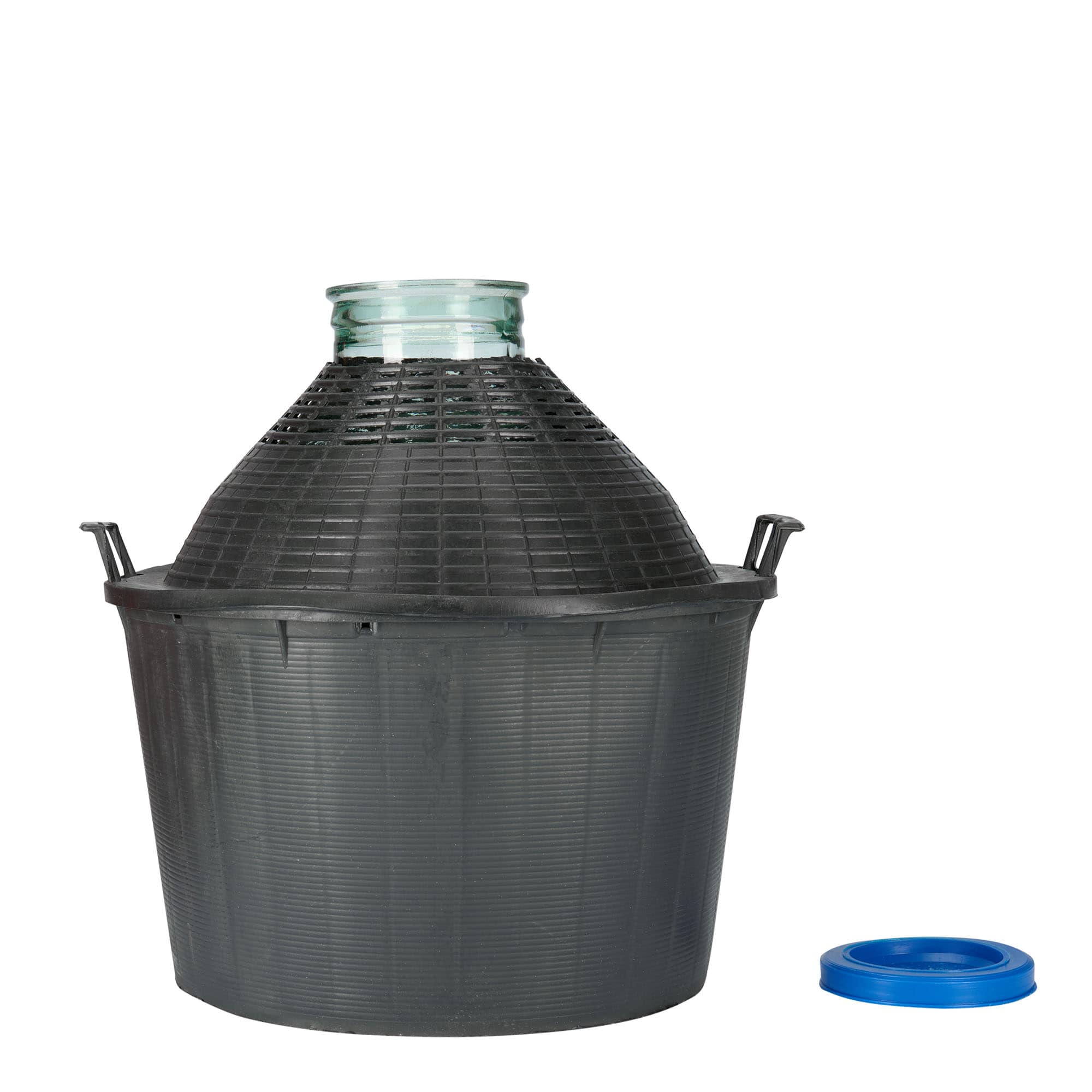 34 l pallopullo leveä suu, lasi, suuaukko: päällyskansi