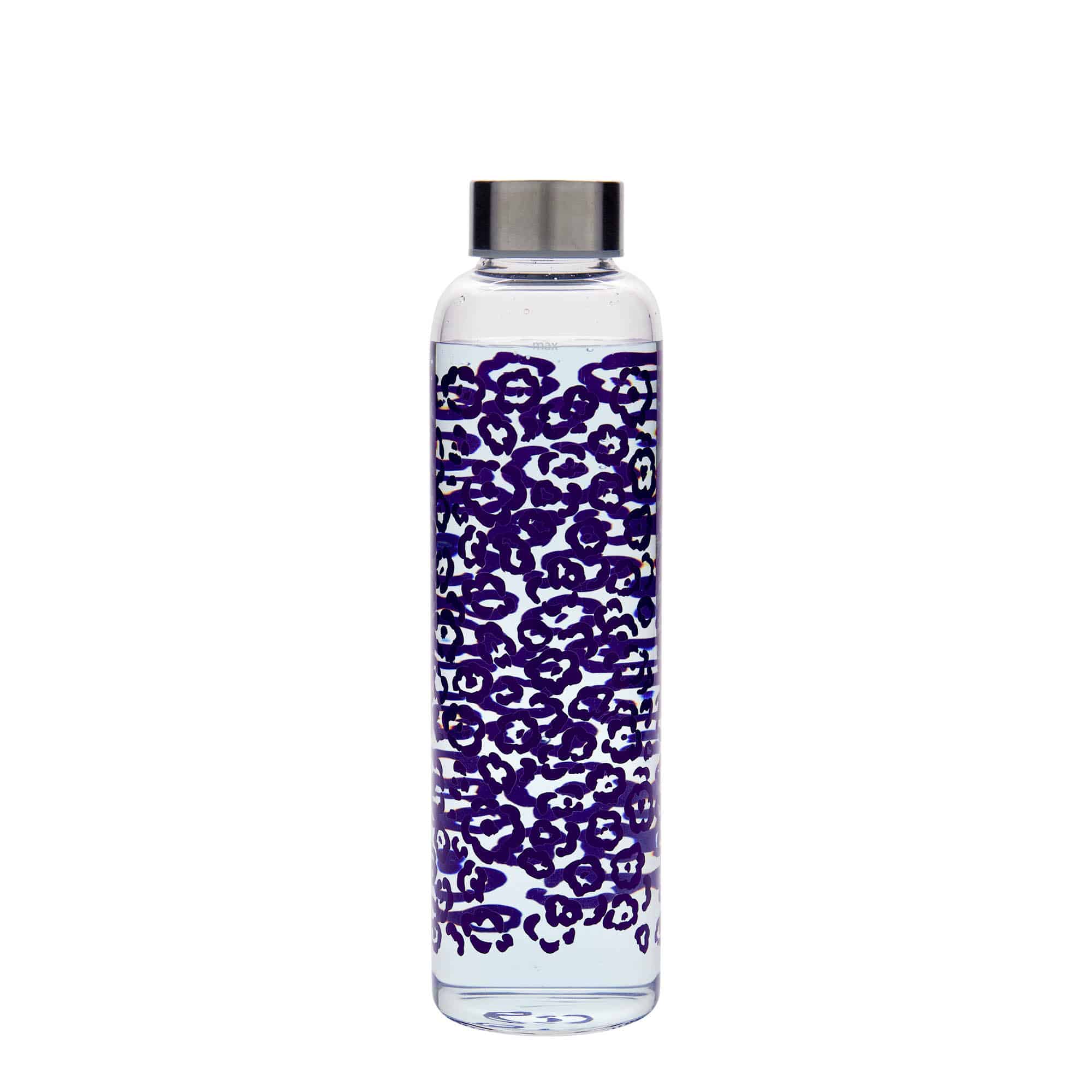 500 ml juomapullo 'Perseus - Violetti kukka', suuaukko: ruuvikorkki