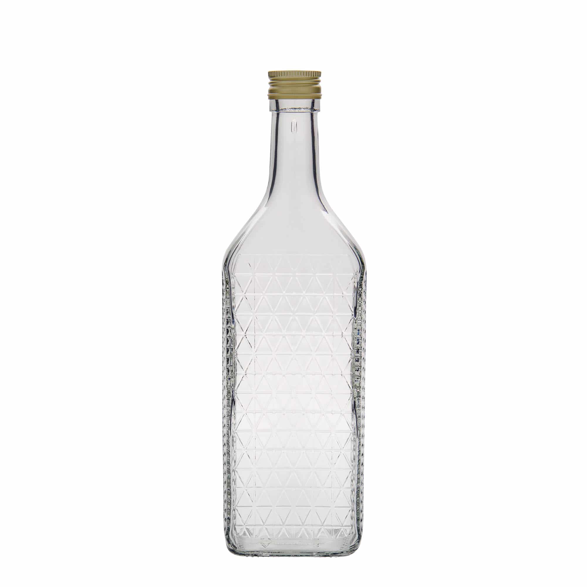 700 ml lasipullo 'Caruso', nelikulm., suu: PP 31,5