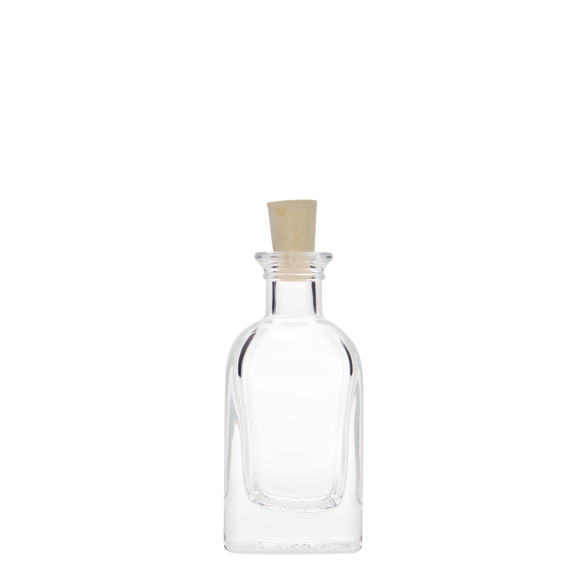 40 ml lasipullo Apotheker Carré, neliö, suuaukko: korkki 40 ml lasipullo Apotheker Carré, neliö, suuaukko: korkki