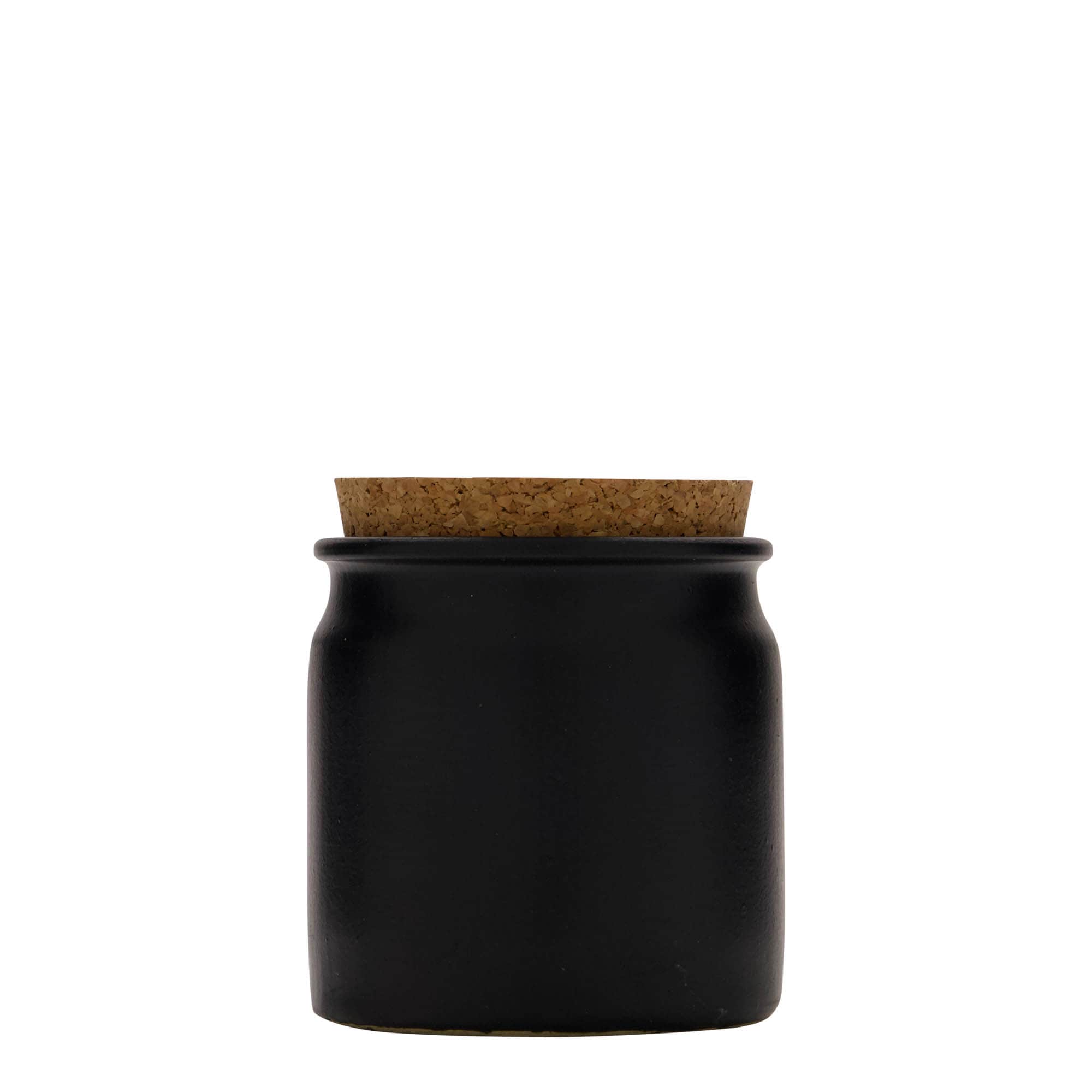 160 ml saviruukku, keramiikka, musta, suuaukko: korkki 160 ml saviruukku, keramiikka, musta, suuaukko: korkki
