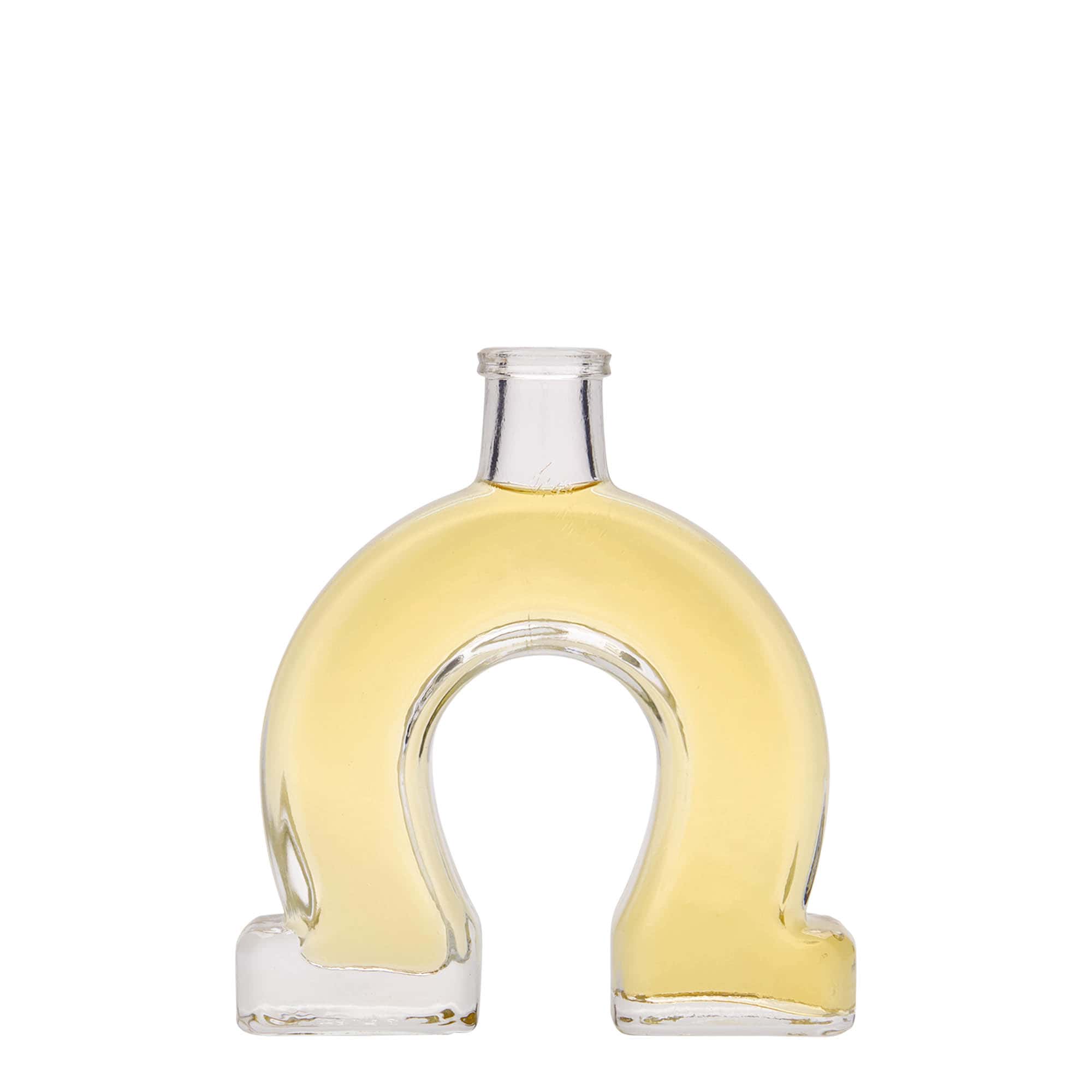 100 ml lasipullo 'Hevosenkenkä', suuaukko: korkki