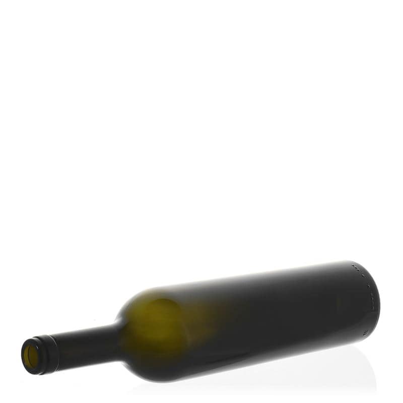 750 ml viinipullo 'Liberty', antiikinvihreä, suu: korkki