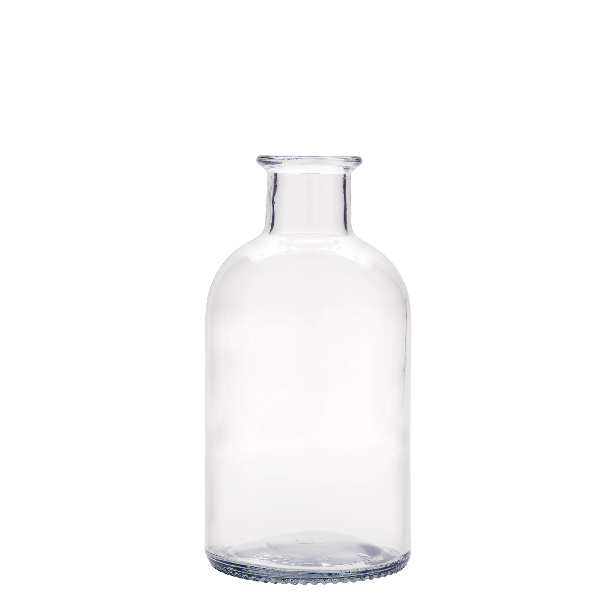 500 ml lasipullo apteekkarin 'Italia', suuaukko: korkki